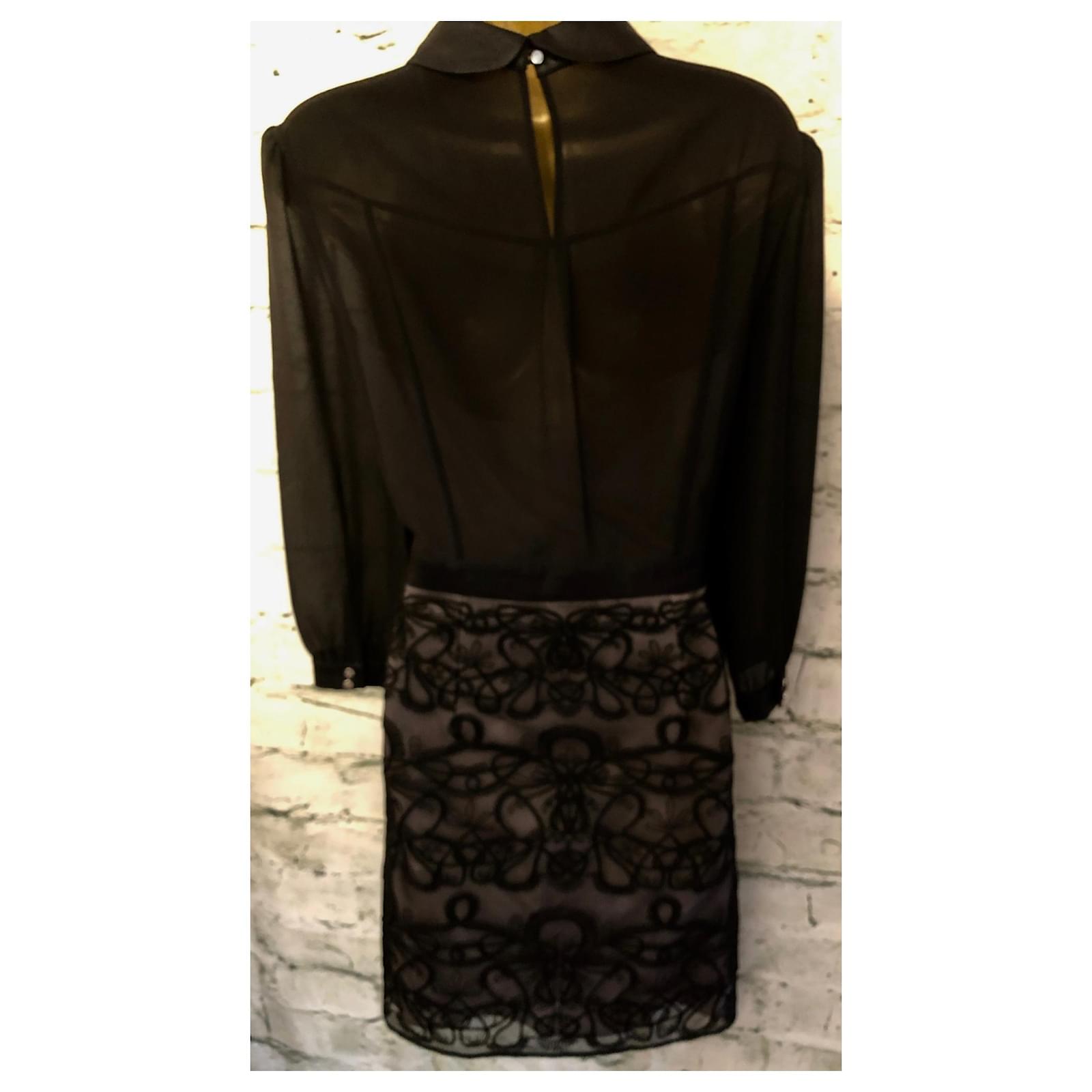 Karen Millen Robes Polyester Noir ref.172178 - Joli Closet