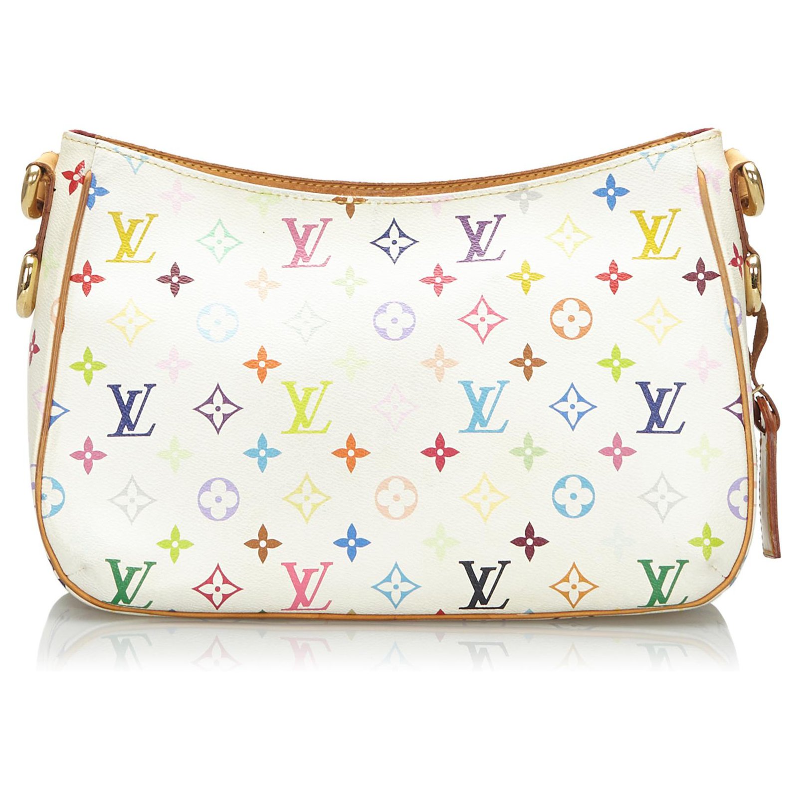 Louis Vuitton White Monogram Multicolore Lodge GM Bag - Yoogi's Closet