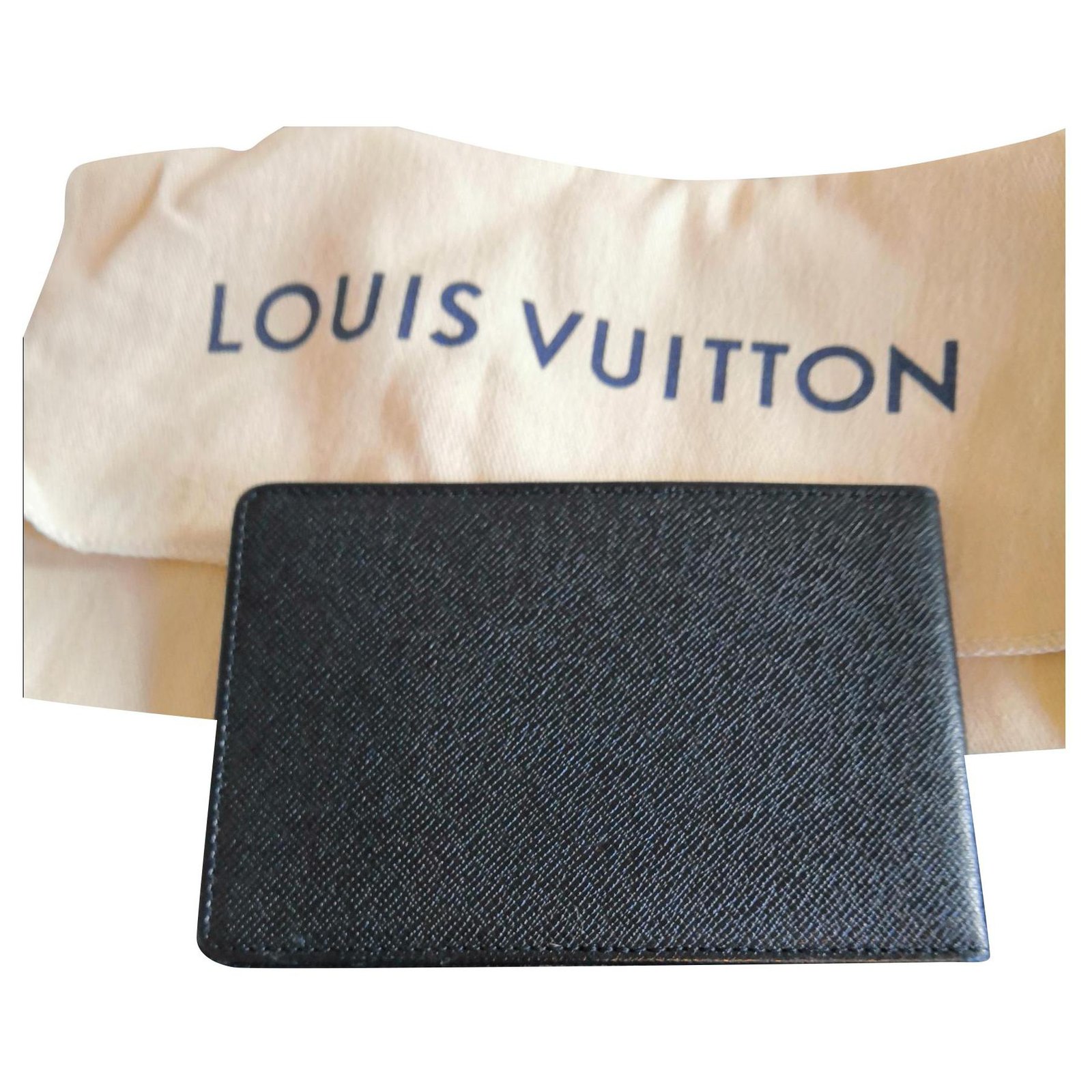 Superb Louis vuitton check card holder Black Leather ref.172665 - Joli  Closet