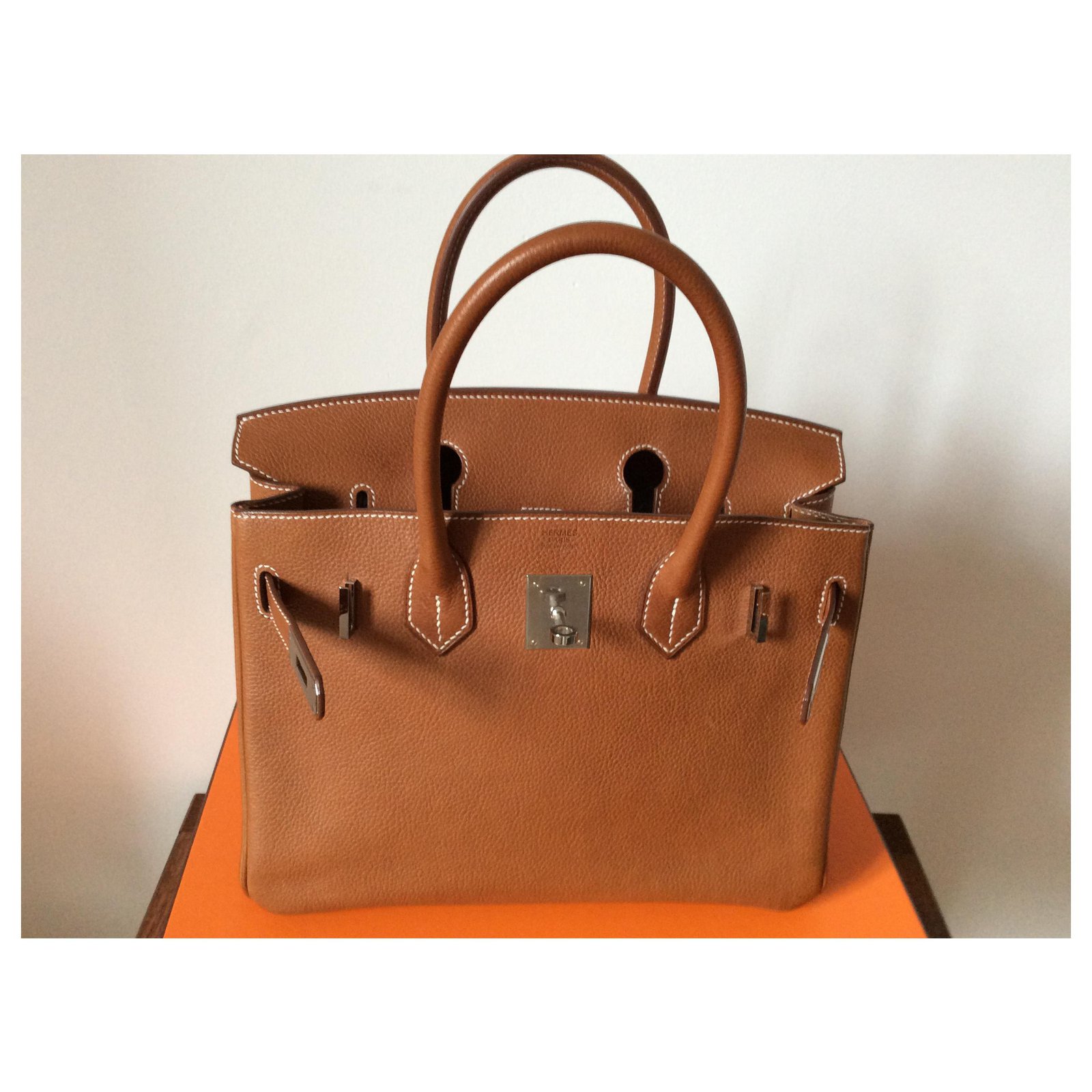 Hermès Barenia Faubourg Birkin 30 - Brown Handle Bags, Handbags - HER559721