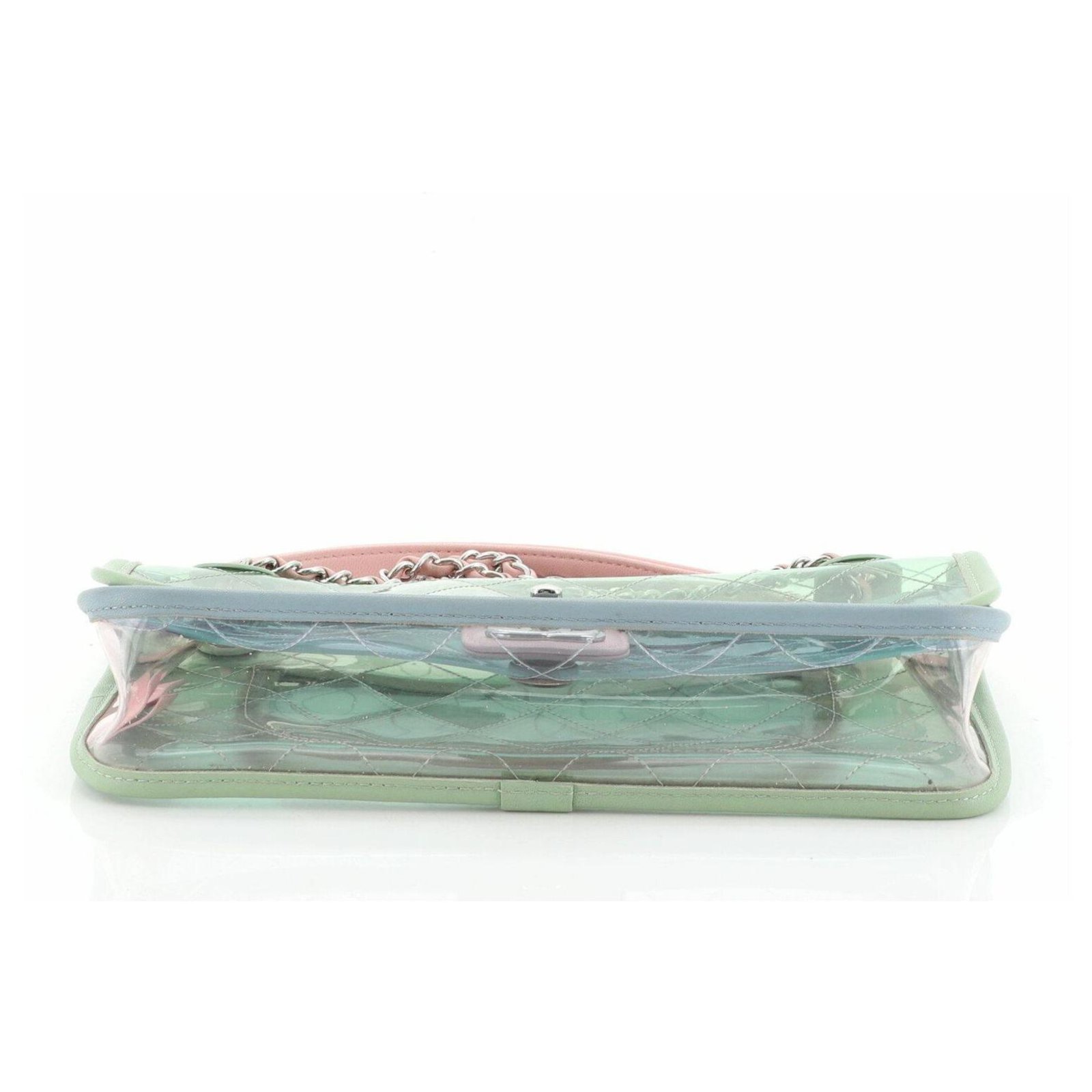 Coco Splash PVC Mini Flap Bag Pink Green Blue