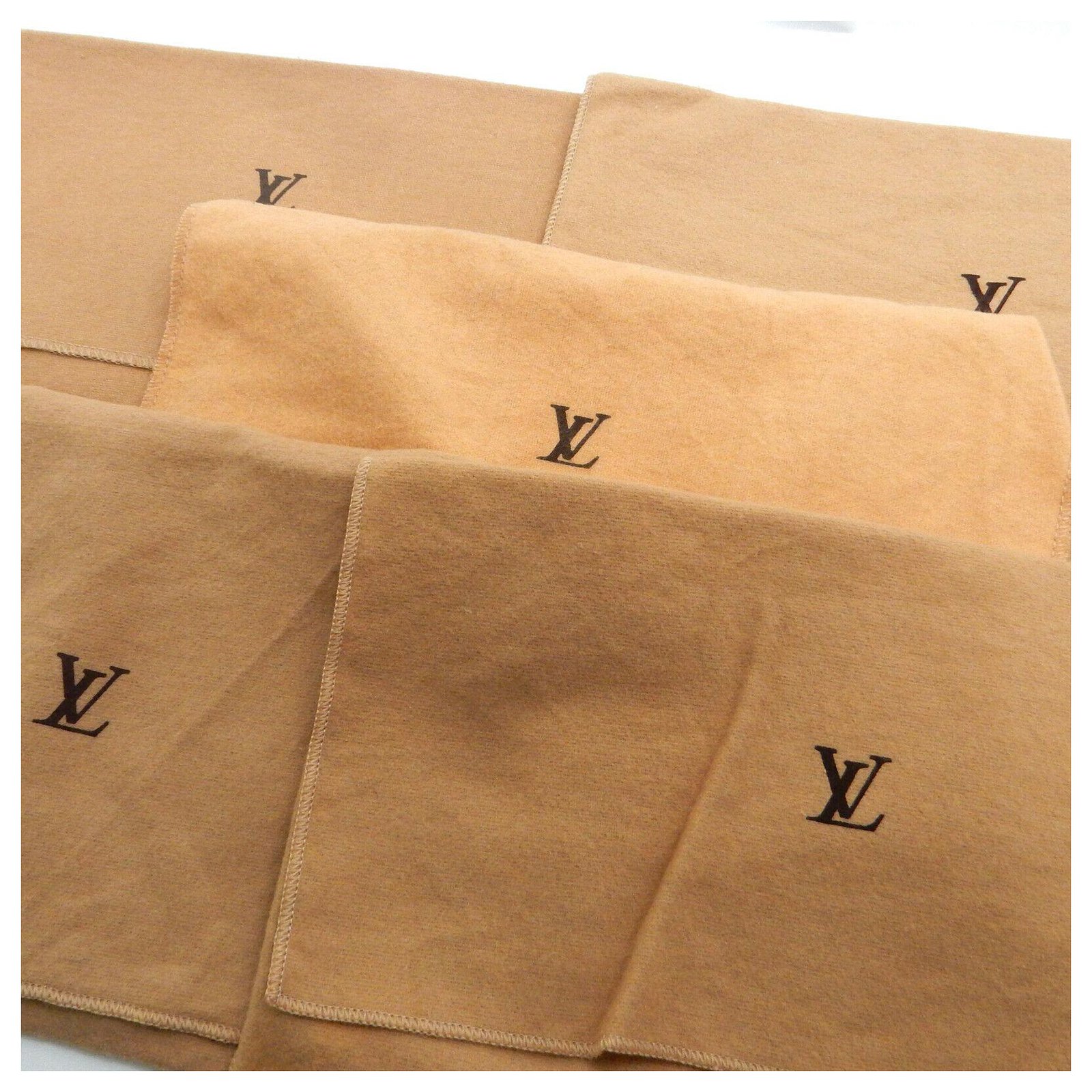 Authentic Louis Vuitton Medium Envelope type Handbag Dust Bag Beige ~8” X  13”