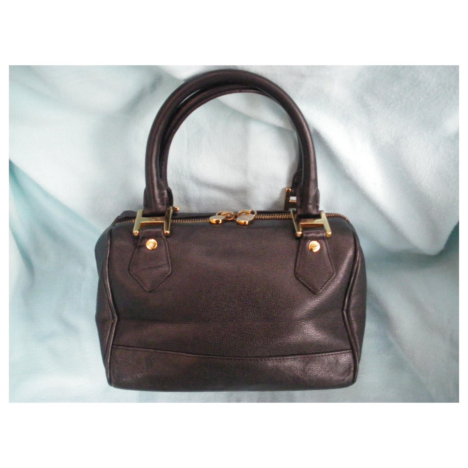 Superb vintage MCM bag Black Caramel Leather ref.404776 - Joli Closet
