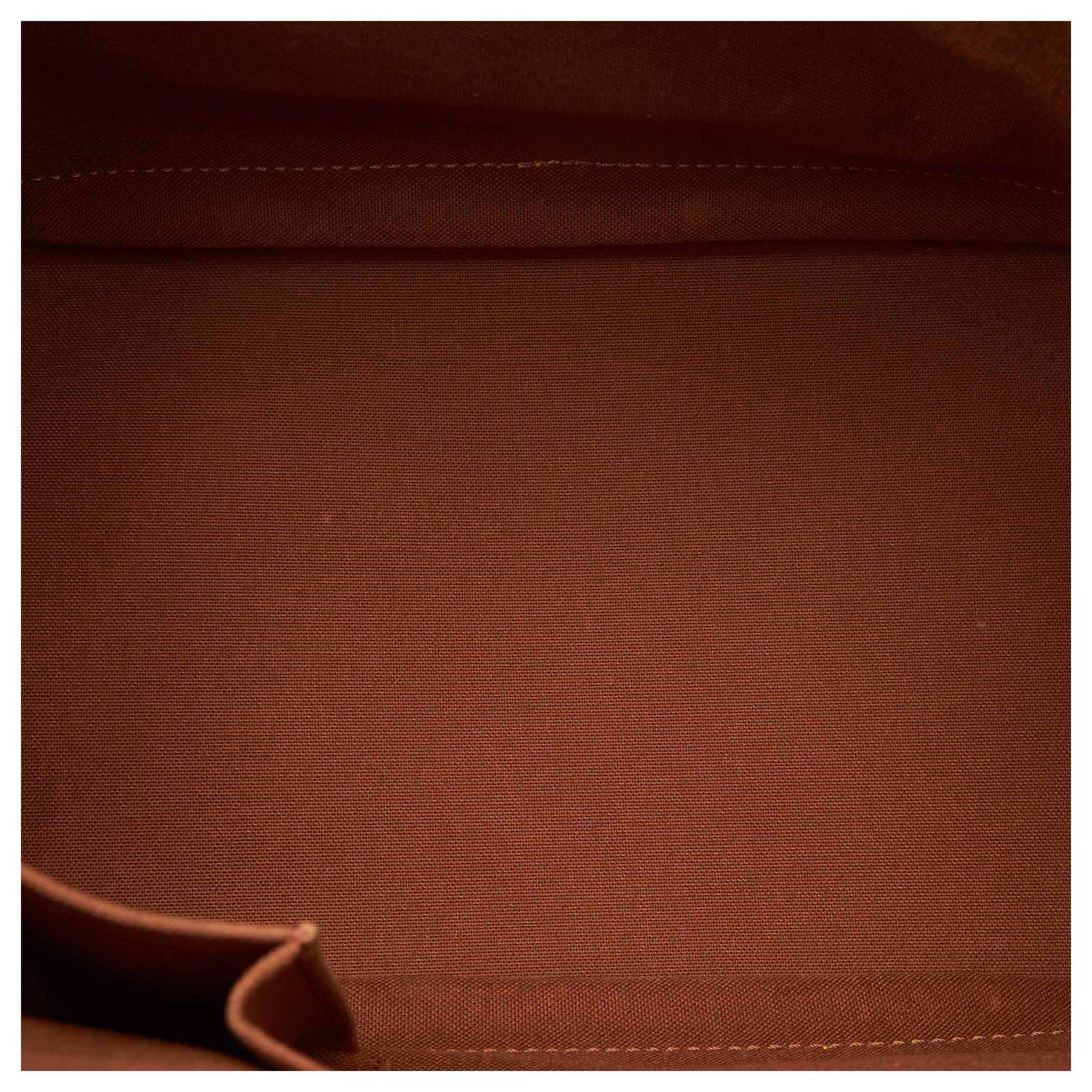Alma cloth handbag Louis Vuitton Brown in Cloth - 20453459