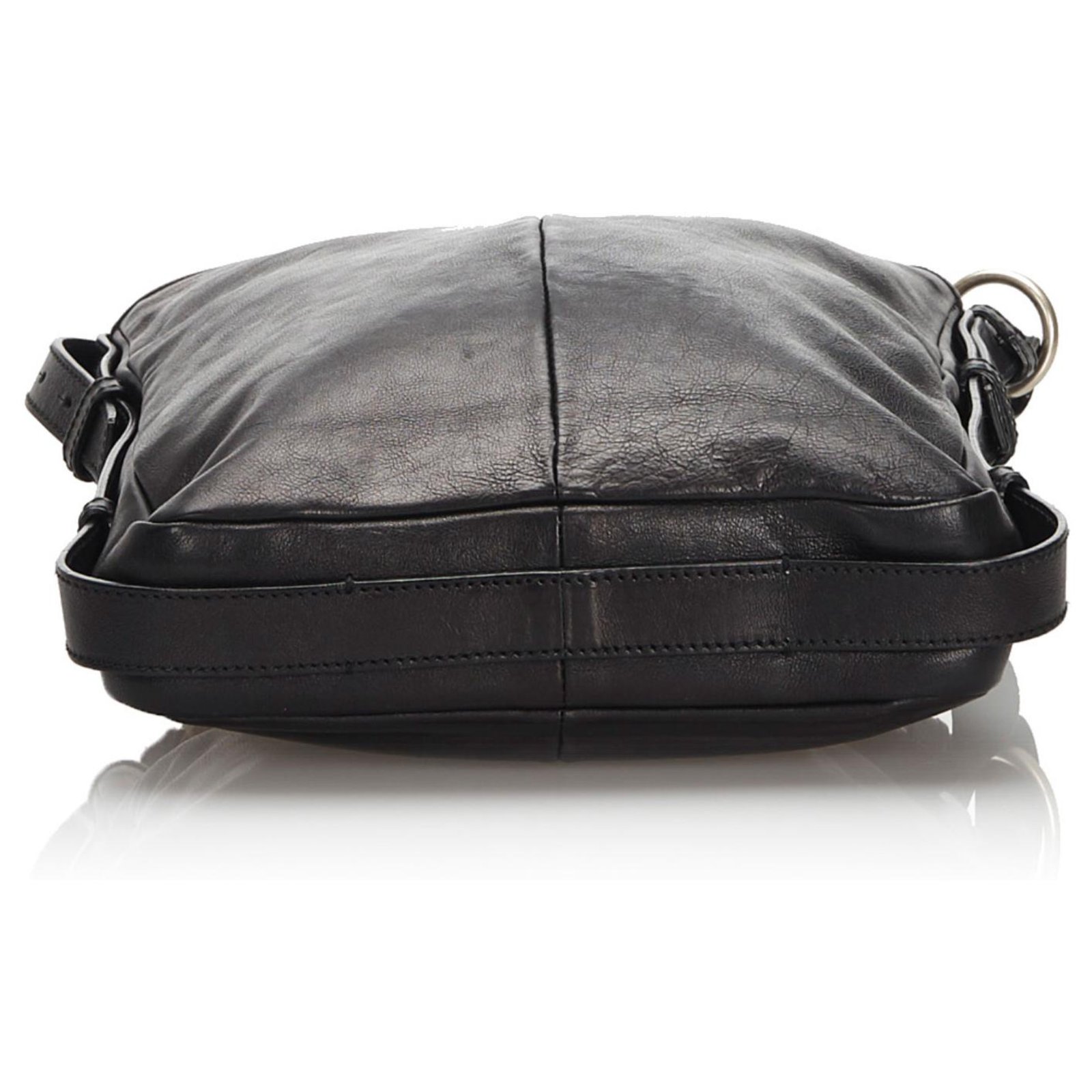 Yves Saint Laurent YSL Black Mombasa Crossbody Bag Leather ref.173872 -  Joli Closet