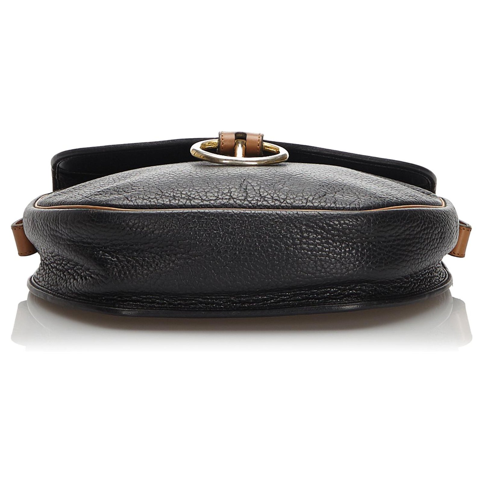 Dior Black Leather Crossbody Bag Brown ref.173880 - Joli Closet