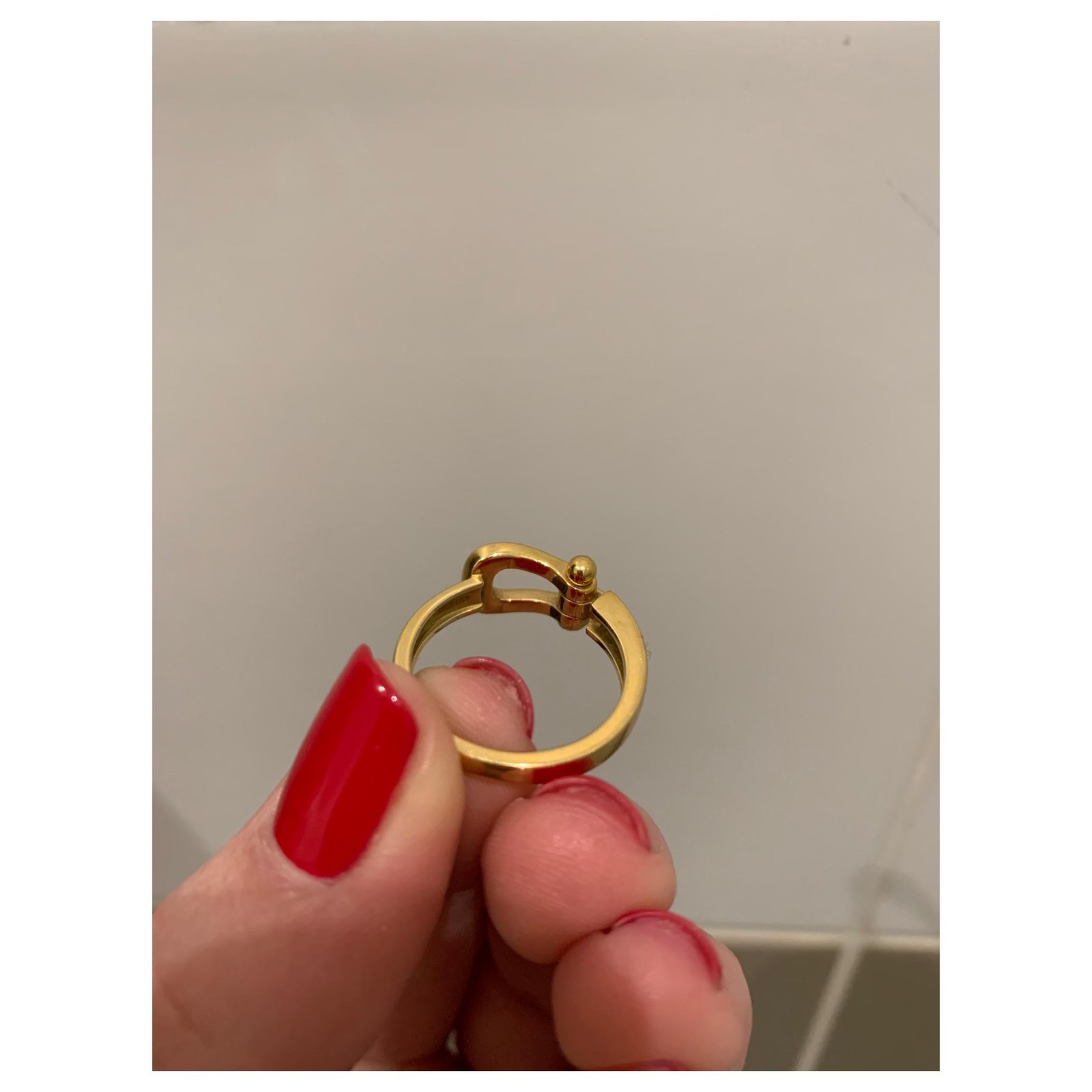 Fred Force 10 Ruban Ring Size 54/#14 Large 4C0198 18K Yellow Gold