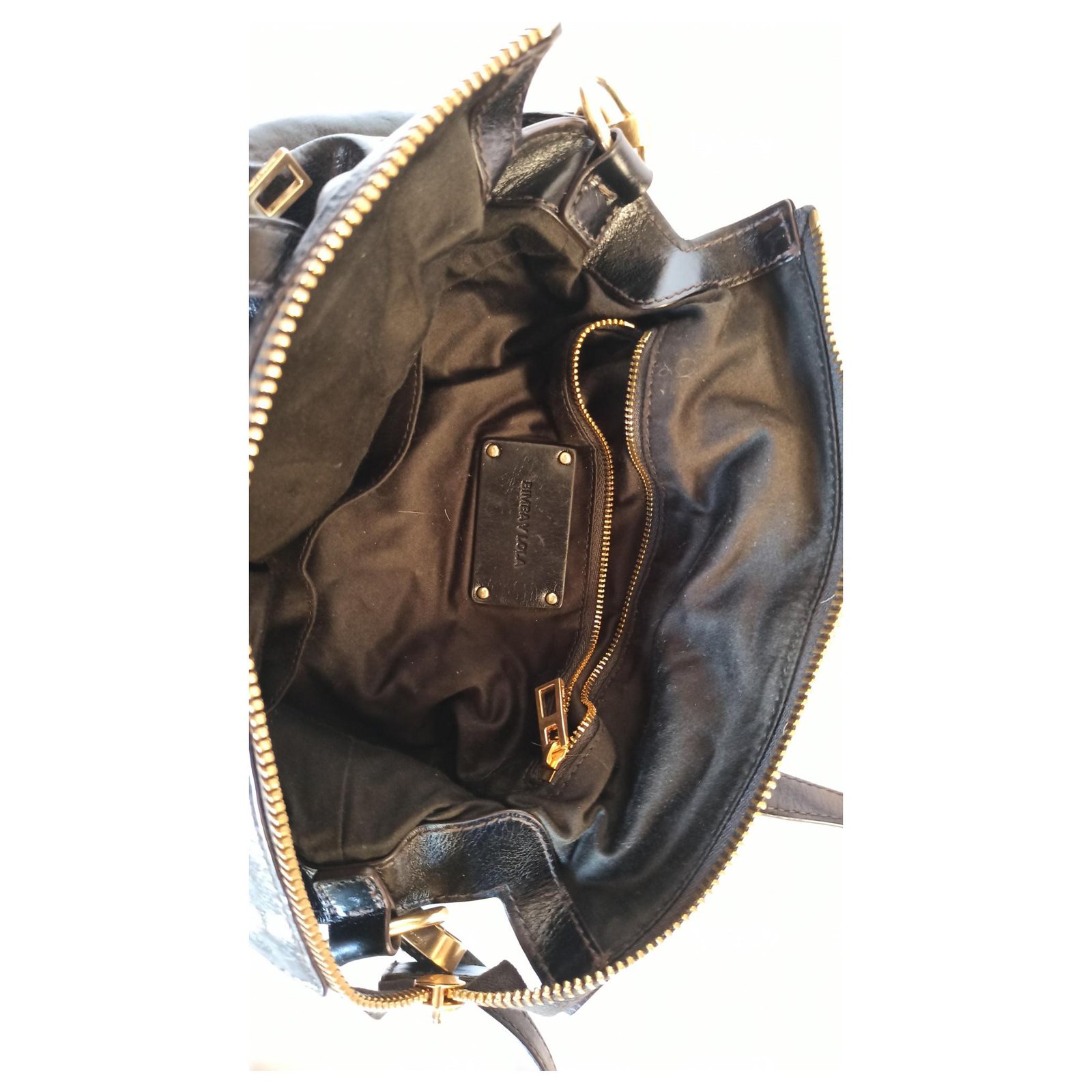 Leather clutch bag Bimba y Lola Black in Leather - 37677792