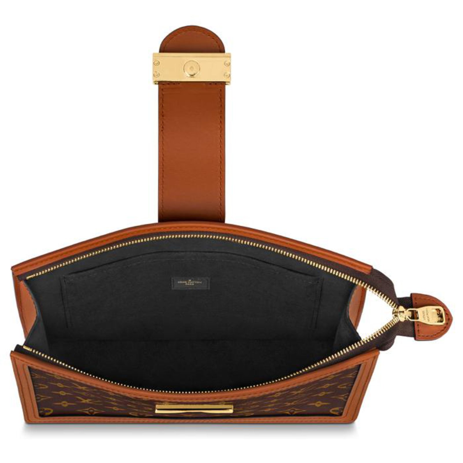 Dauphine handbag Louis Vuitton Brown in Cotton - 31697665