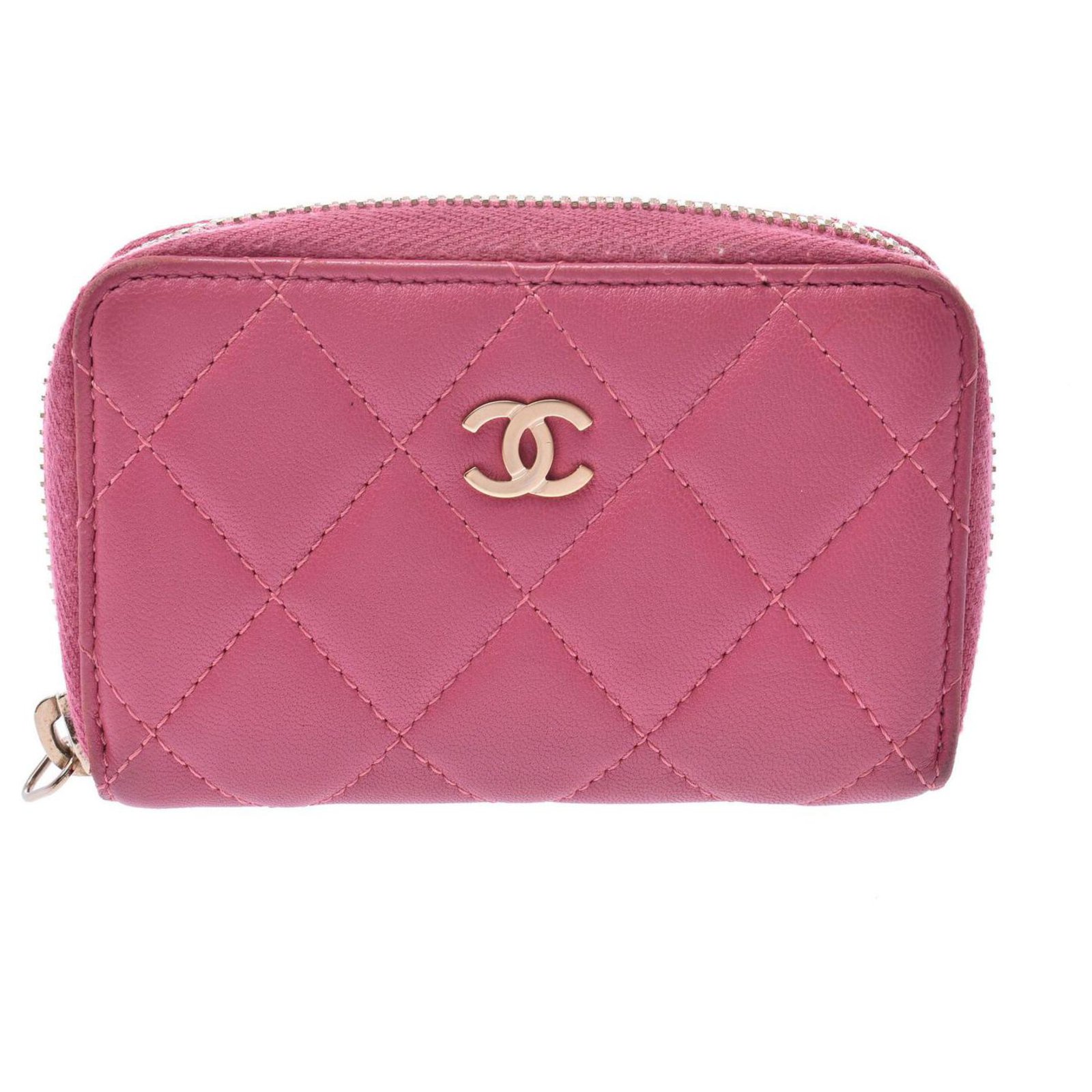 Chanel wallet Pink Leather ref.175644 - Joli Closet