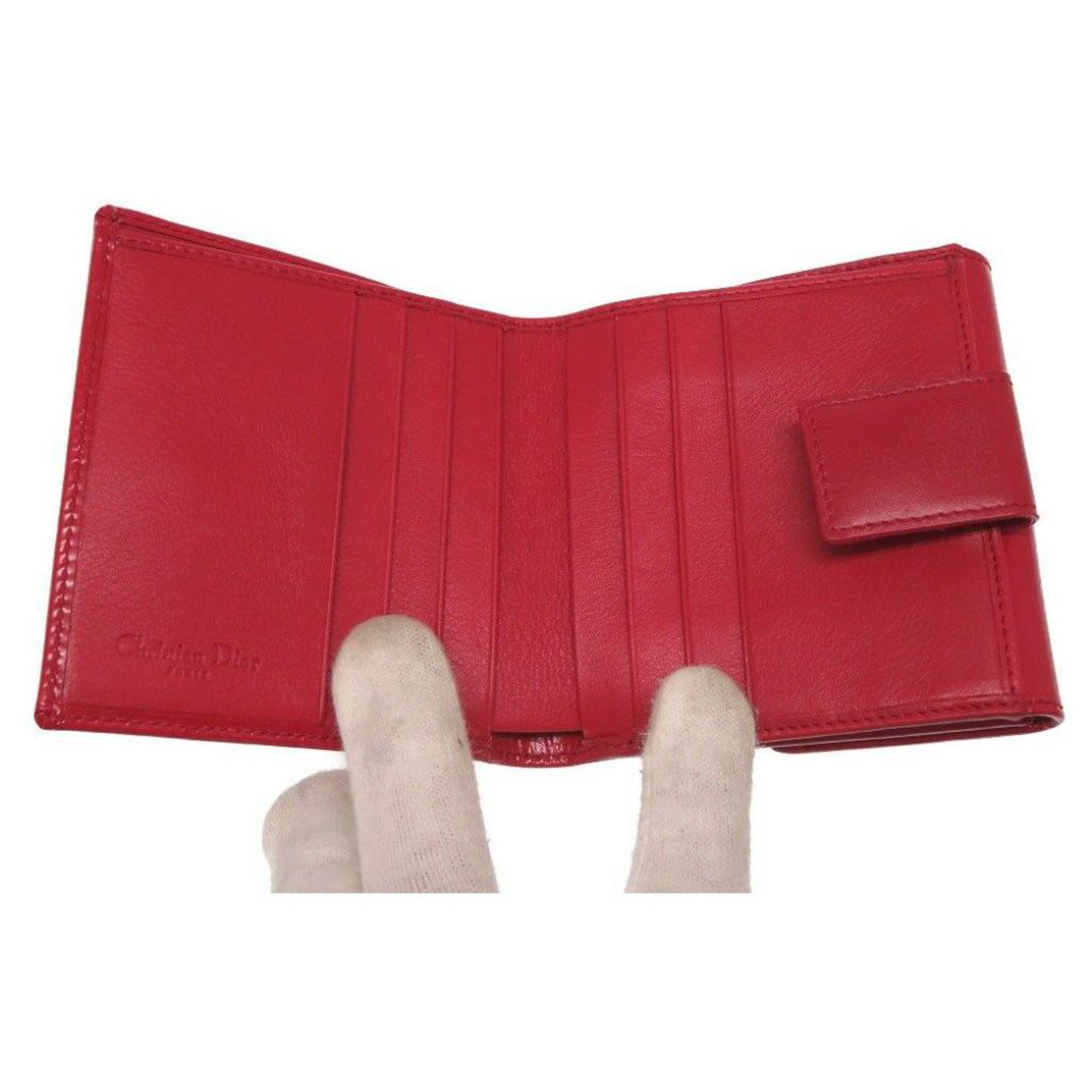 Dior Trotter Red Leather ref.175678 - Joli Closet