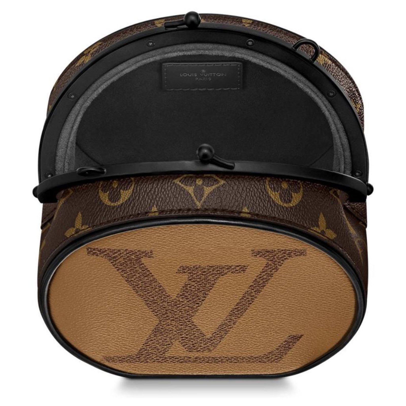 Louis Vuitton Boursicot Hat Box Brown Leather ref.252179 - Joli Closet