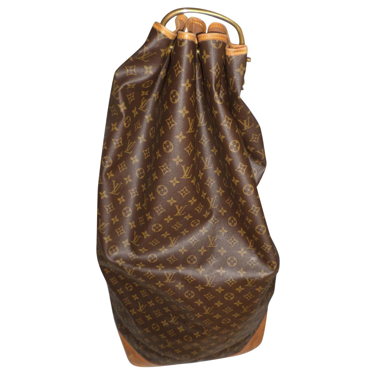 Louis Vuitton Travel bag Brown Leather ref.197893 - Joli Closet