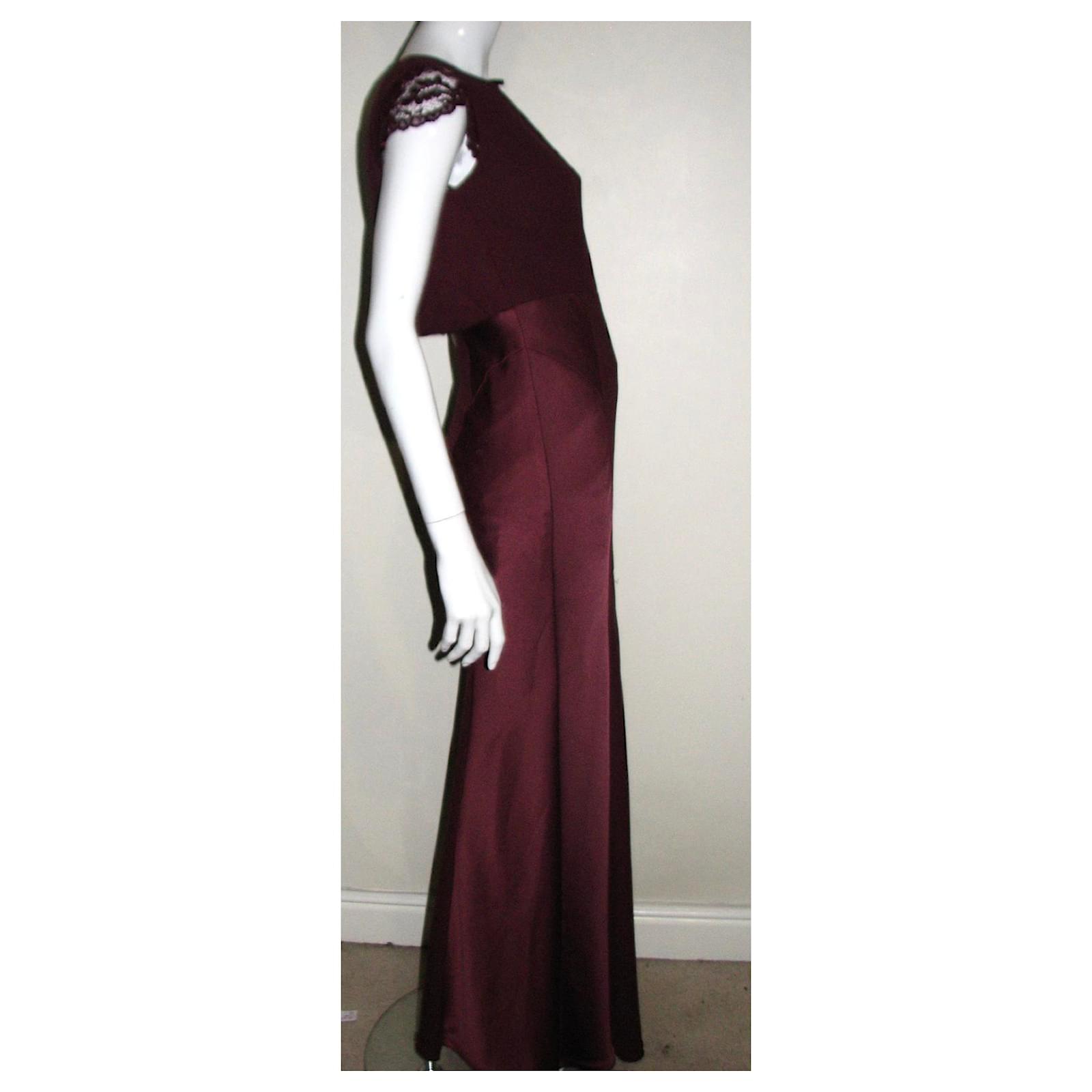 coast burgundy dress