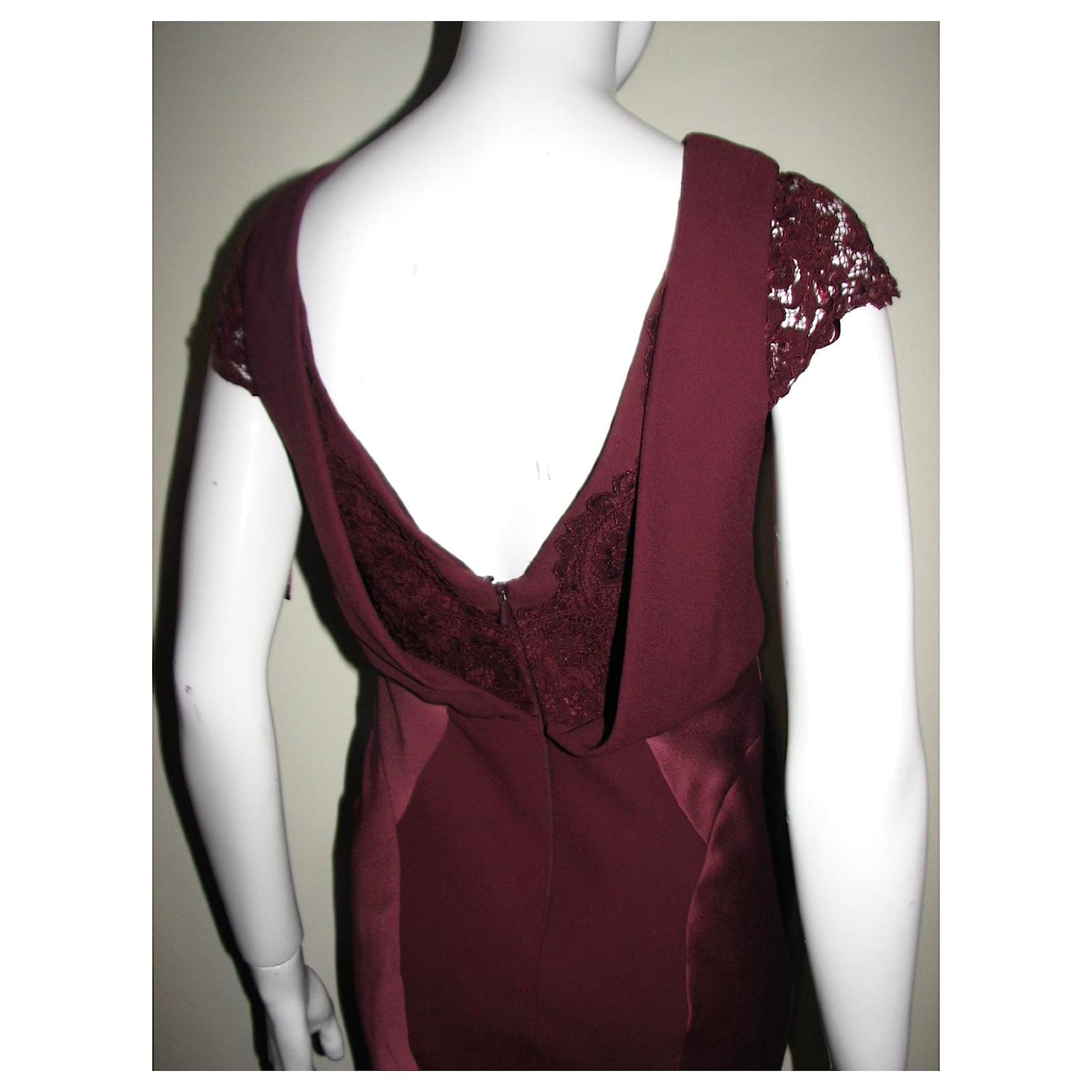 burgundy coast dress
