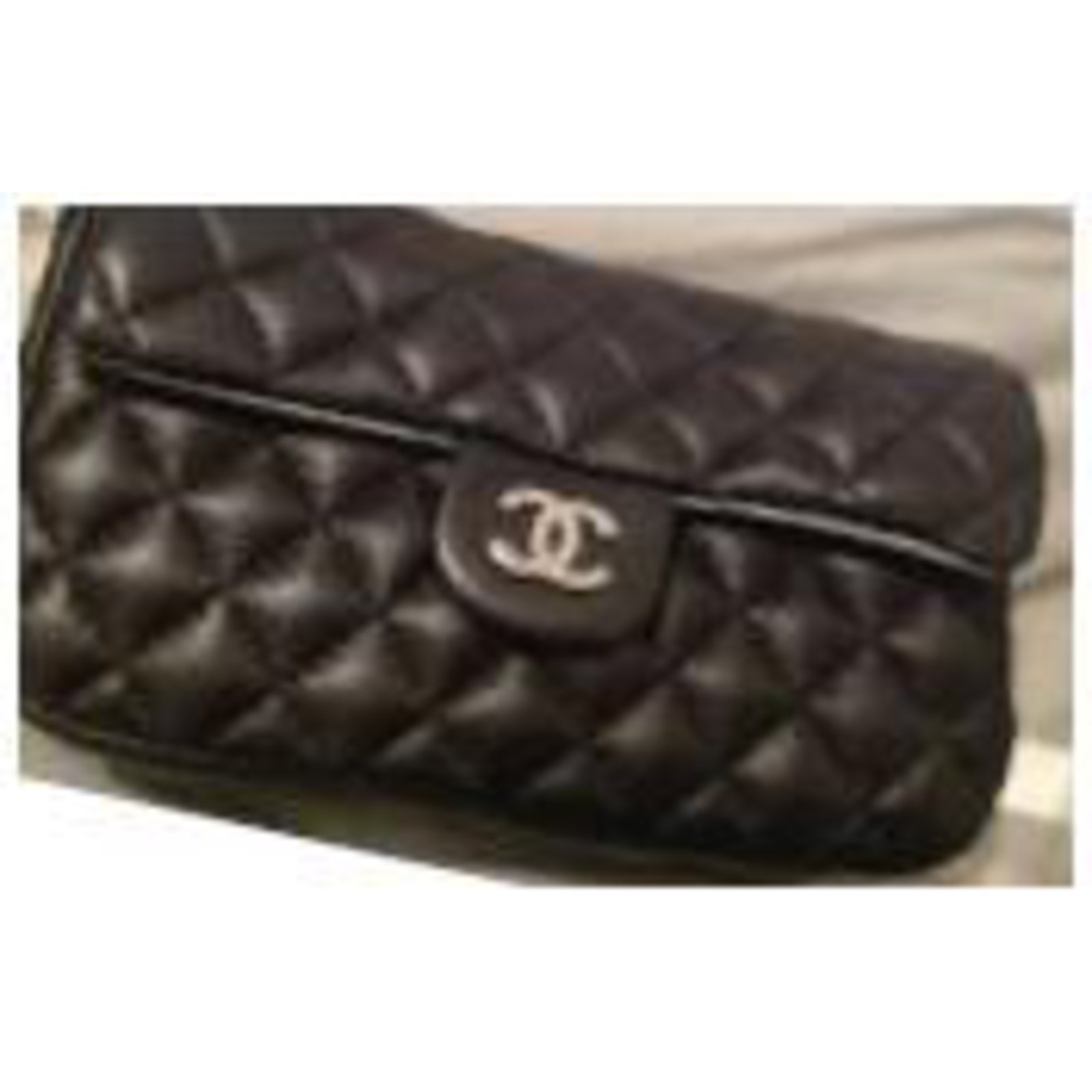 Chanel Uniform Belt Pouch Black Lambskin ref.442794 - Joli Closet