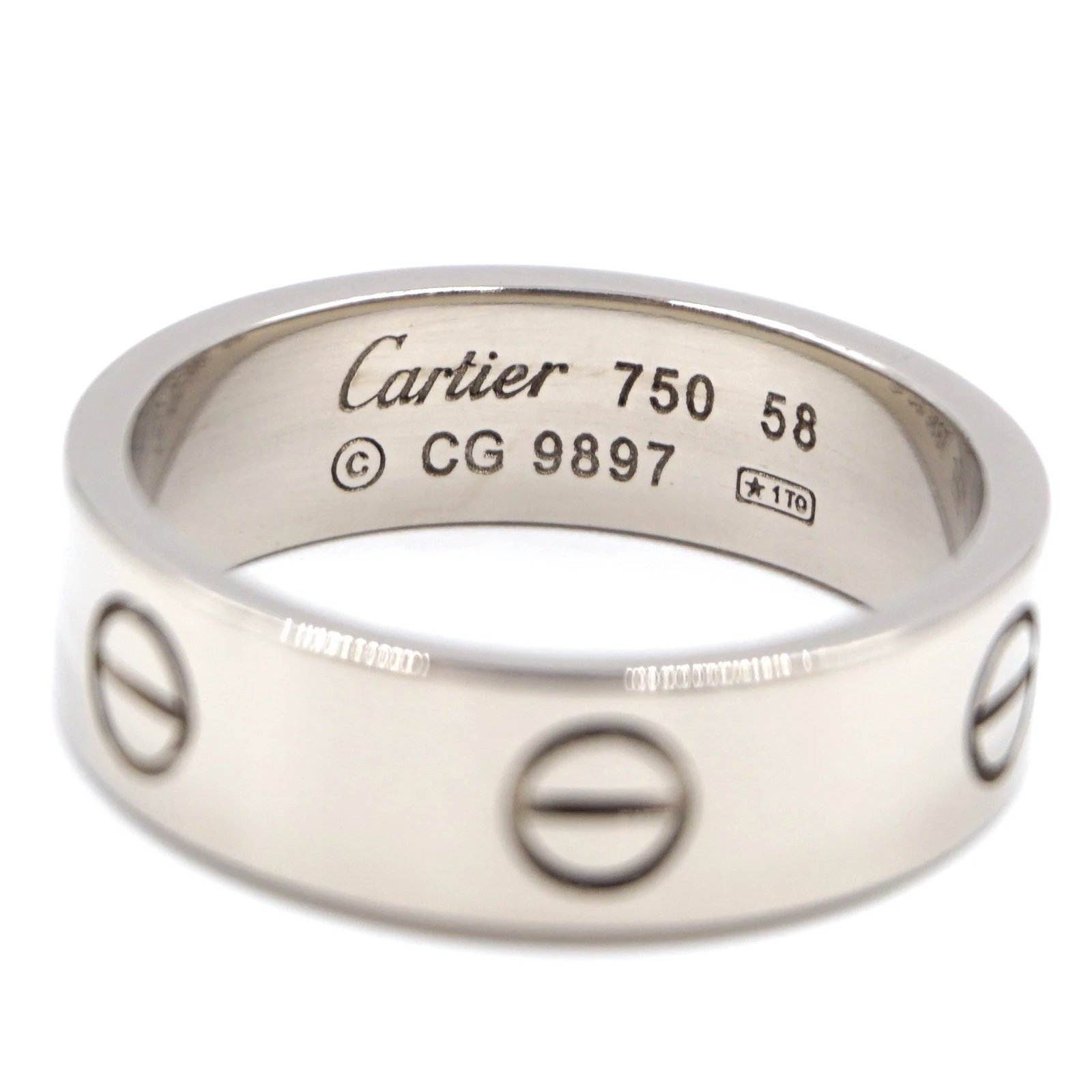 Cartier cartier 18K 750 Love Ring Wide 