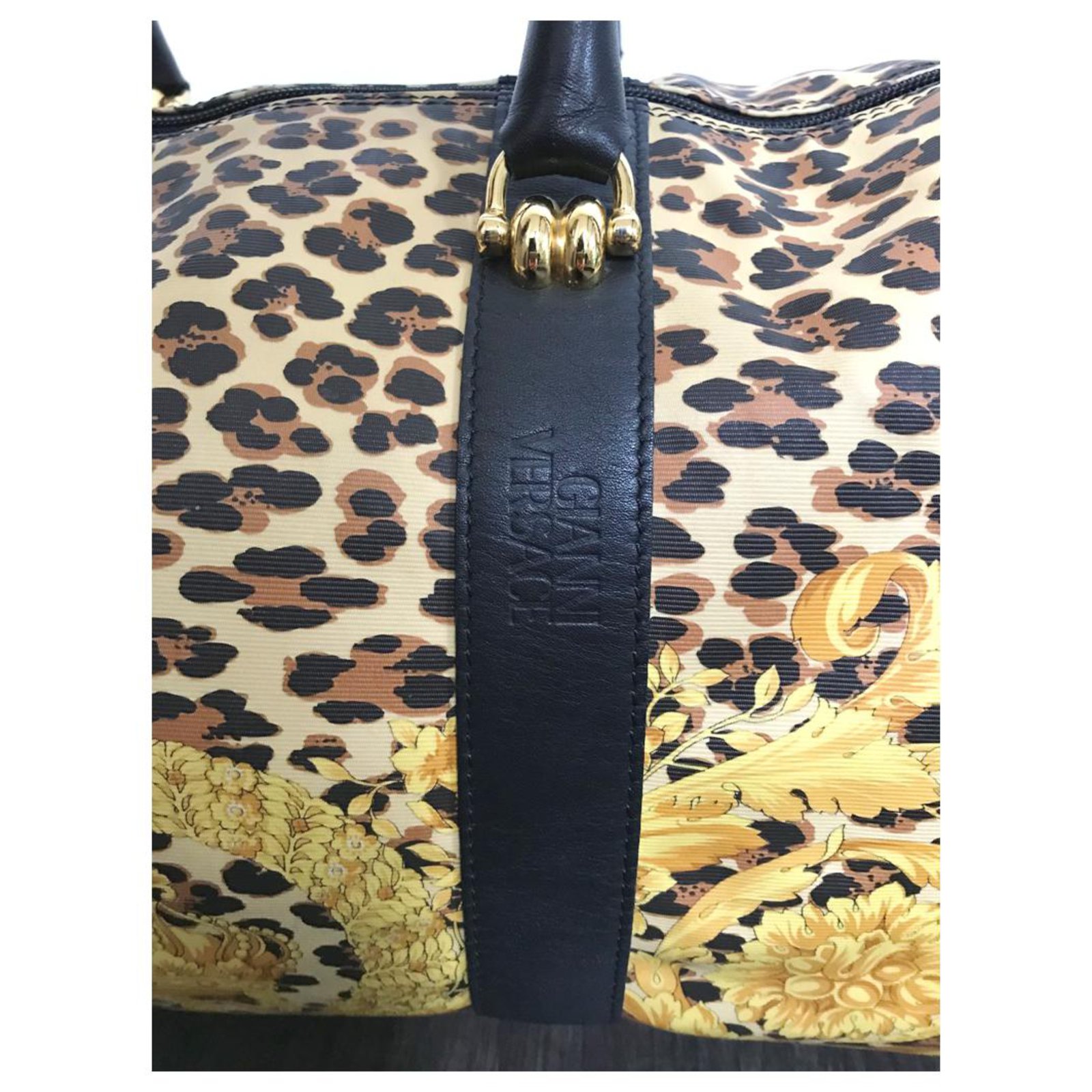 Versace, Bags, Versace Baroque Cheetah Duffle Bag