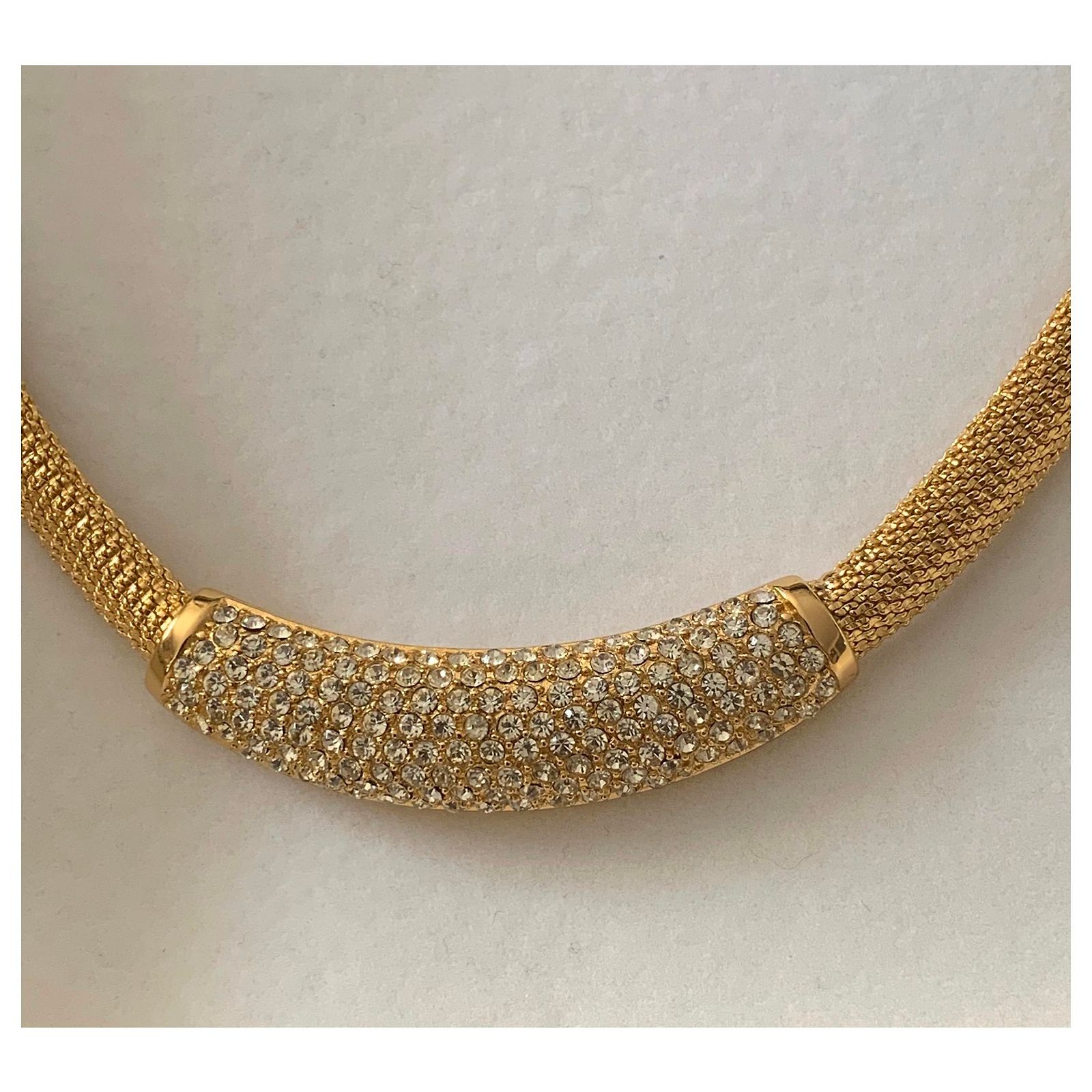 Christian Dior Superbe Collier semi-rigide Vintage période 