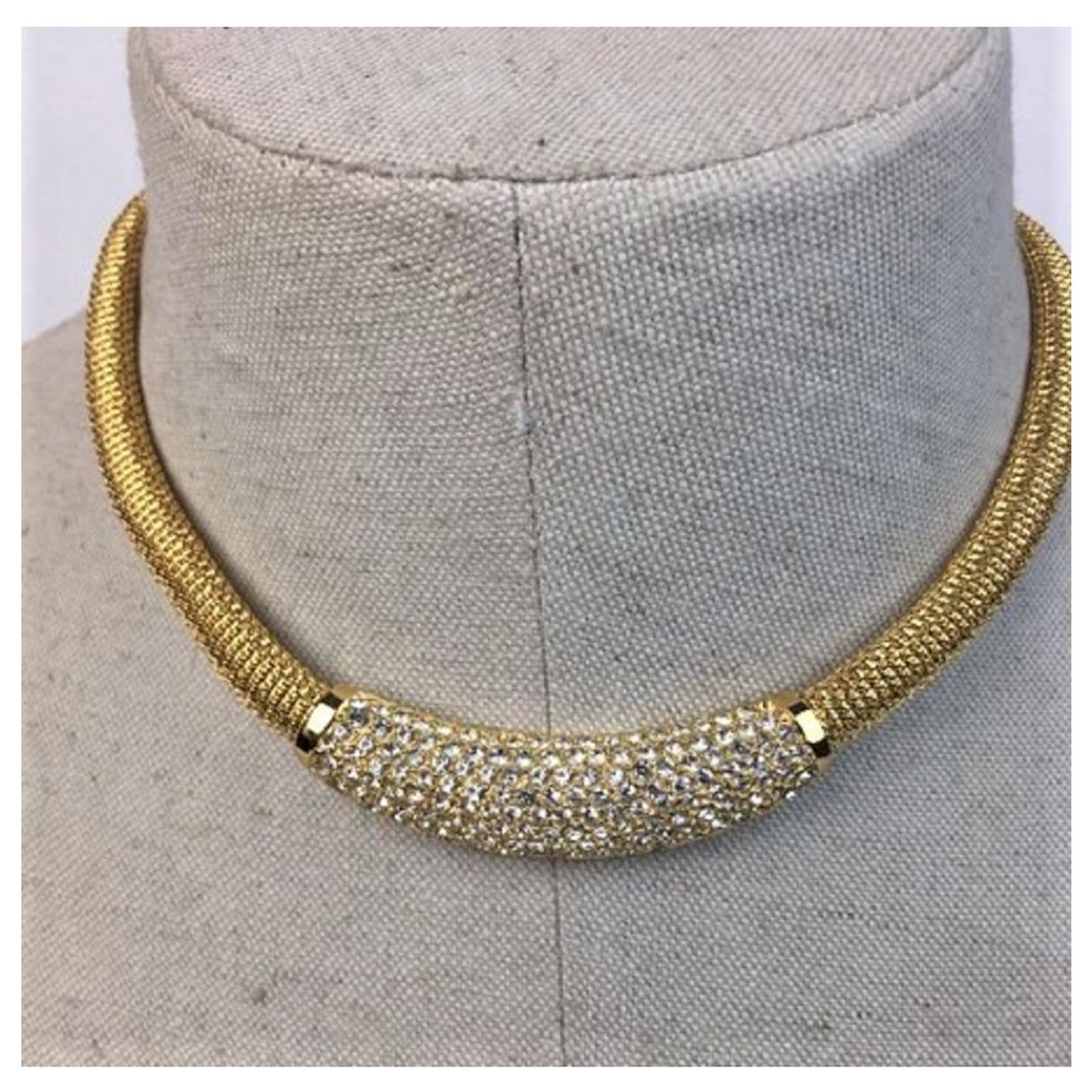 Christian Dior Superbe Collier semi-rigide Vintage période 