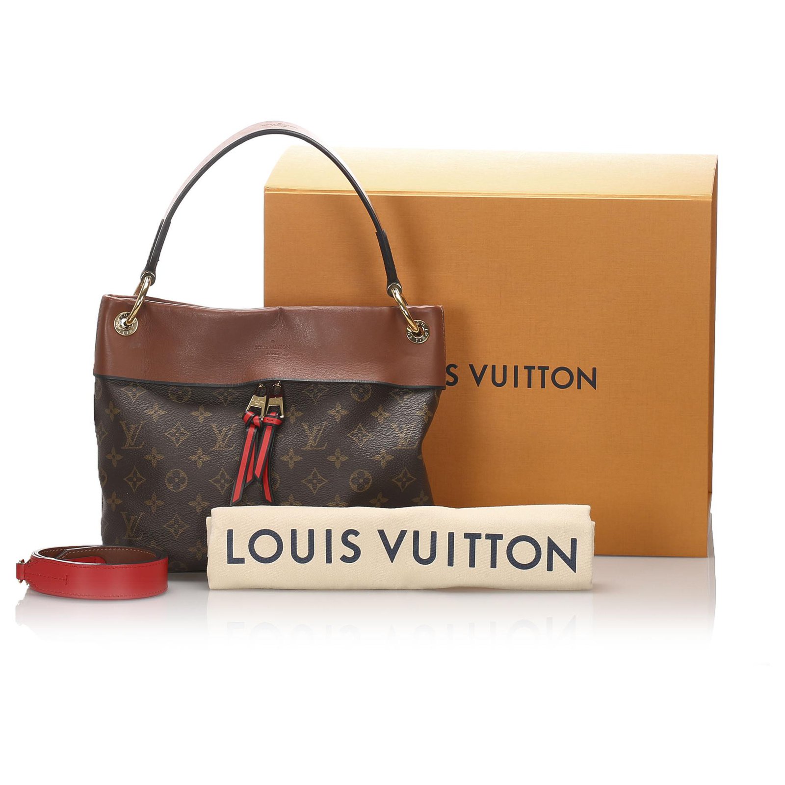 Louis Vuitton Brown Monogram Tuileries Besace Leather Cloth Pony-style  calfskin ref.747782 - Joli Closet