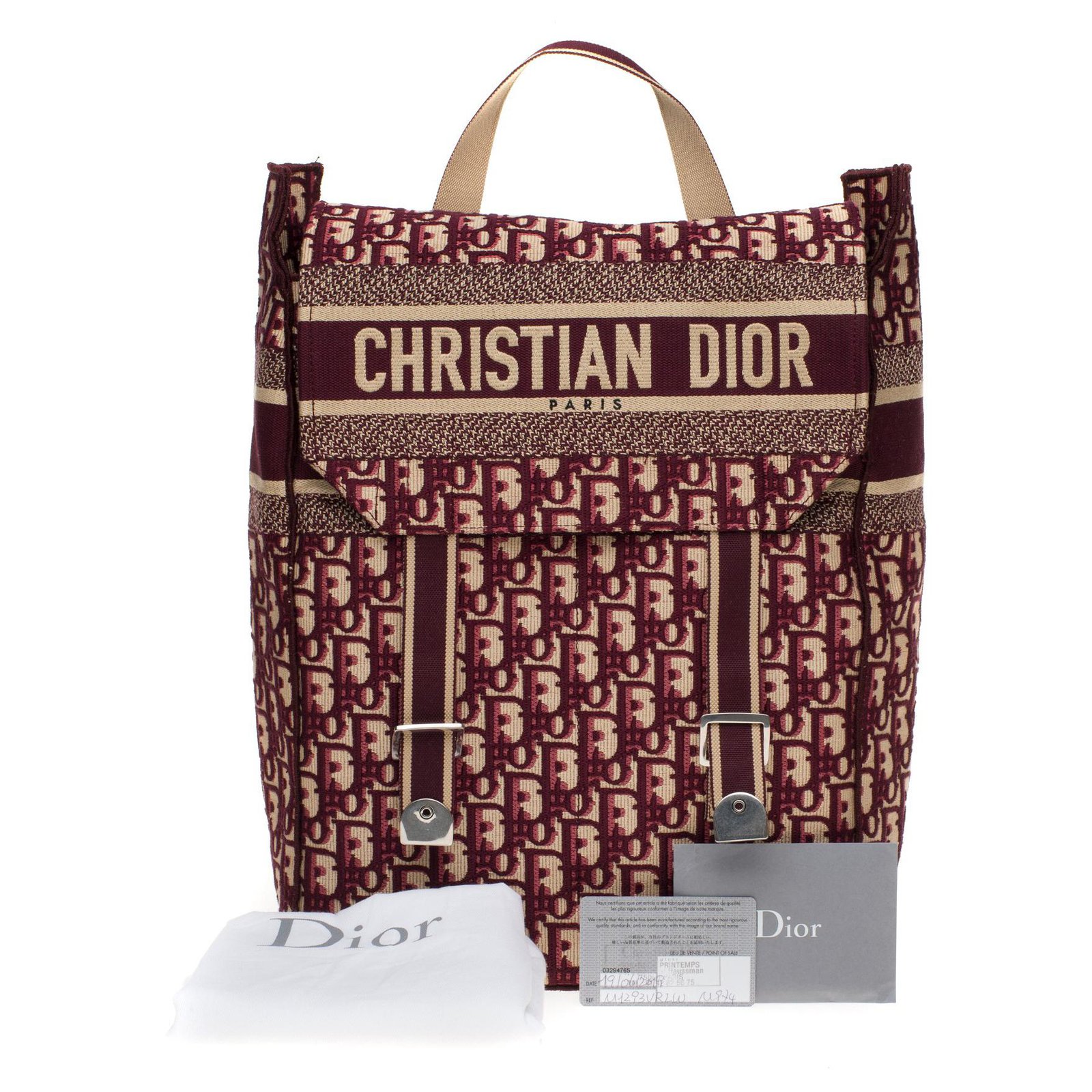 christian dior burgundy bag