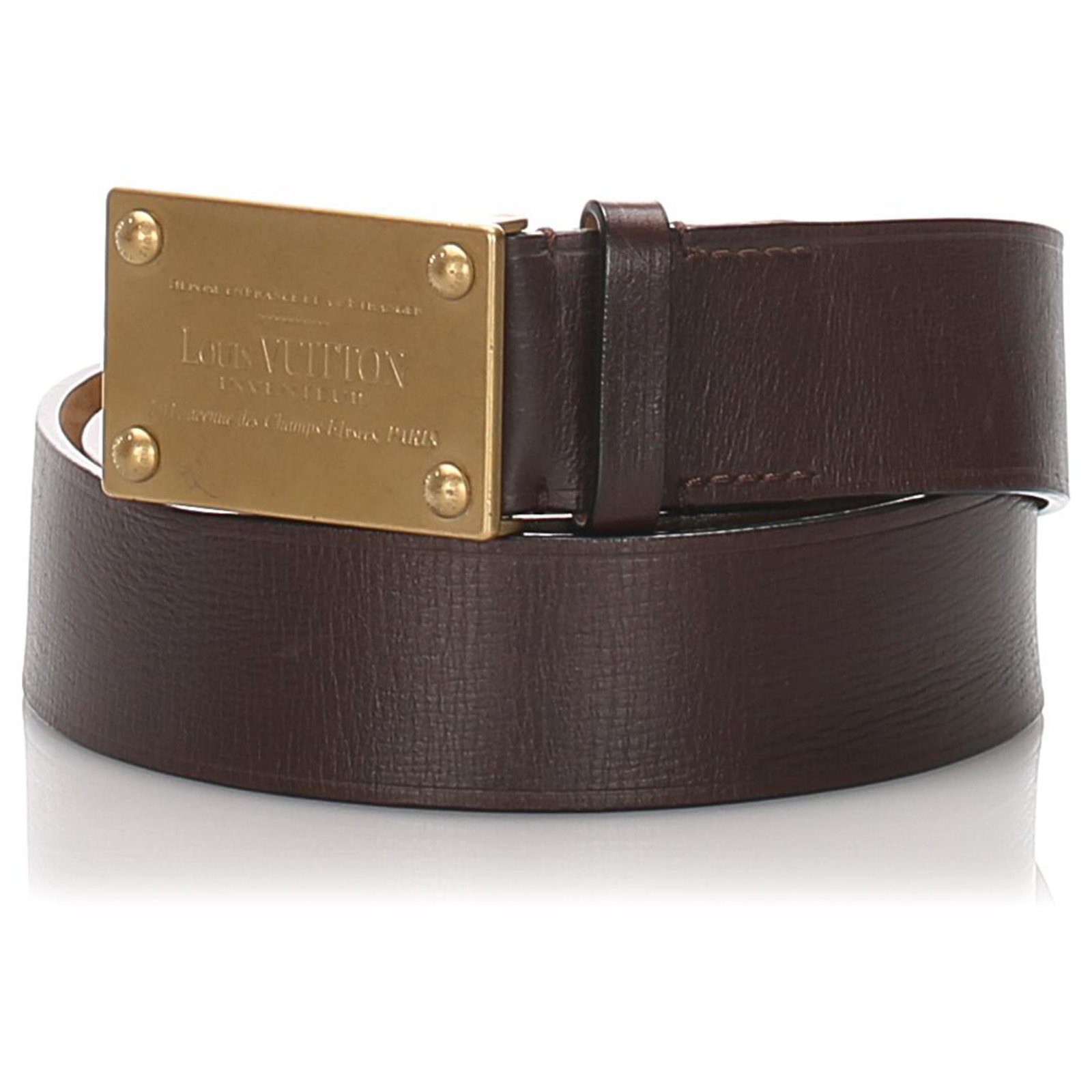 Louis Vuitton Vintage - Utah Inventeur Belt - Black Gold - Leather