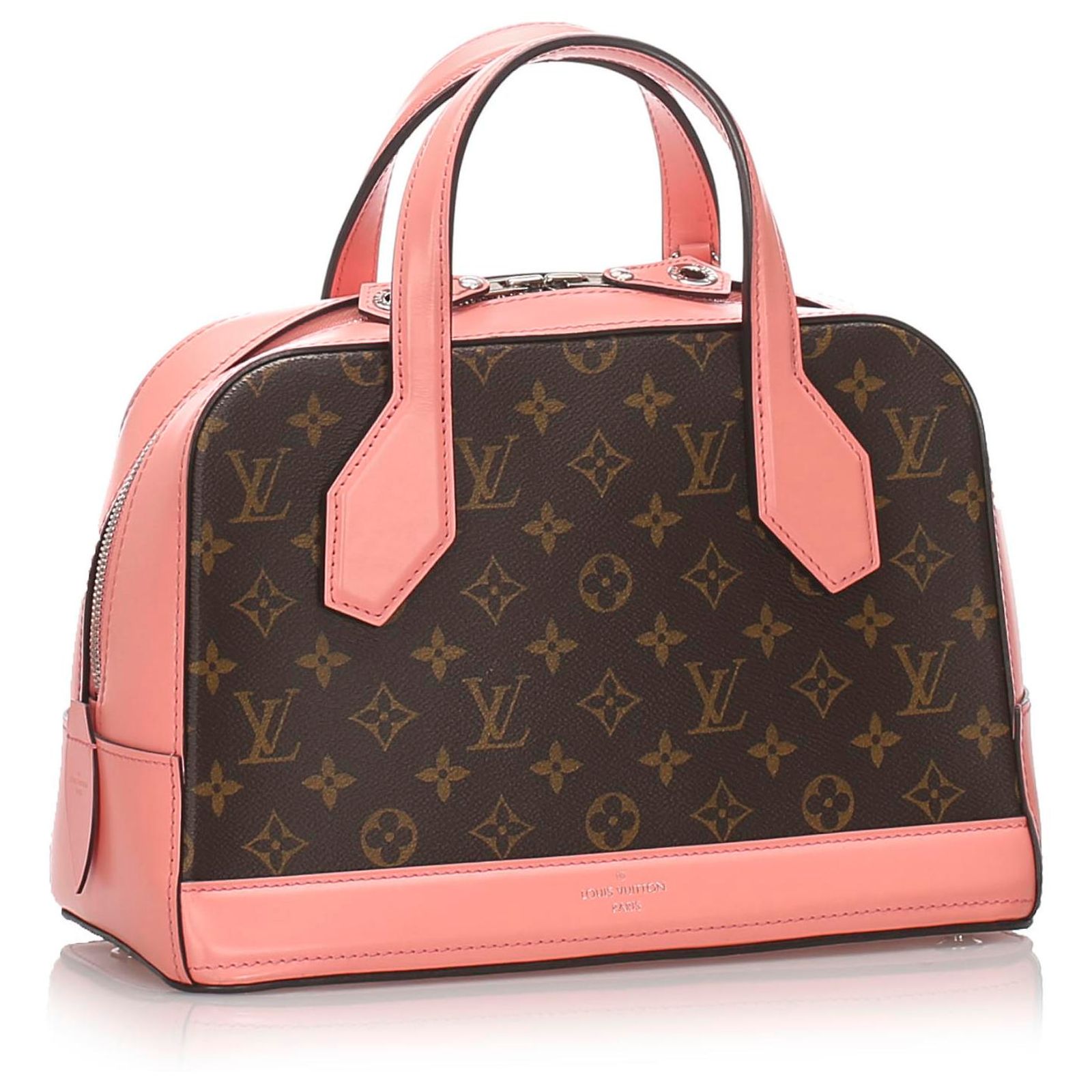 Louis Vuitton Brown Monogram Dora PM Pink Cloth Cloth ref.178224