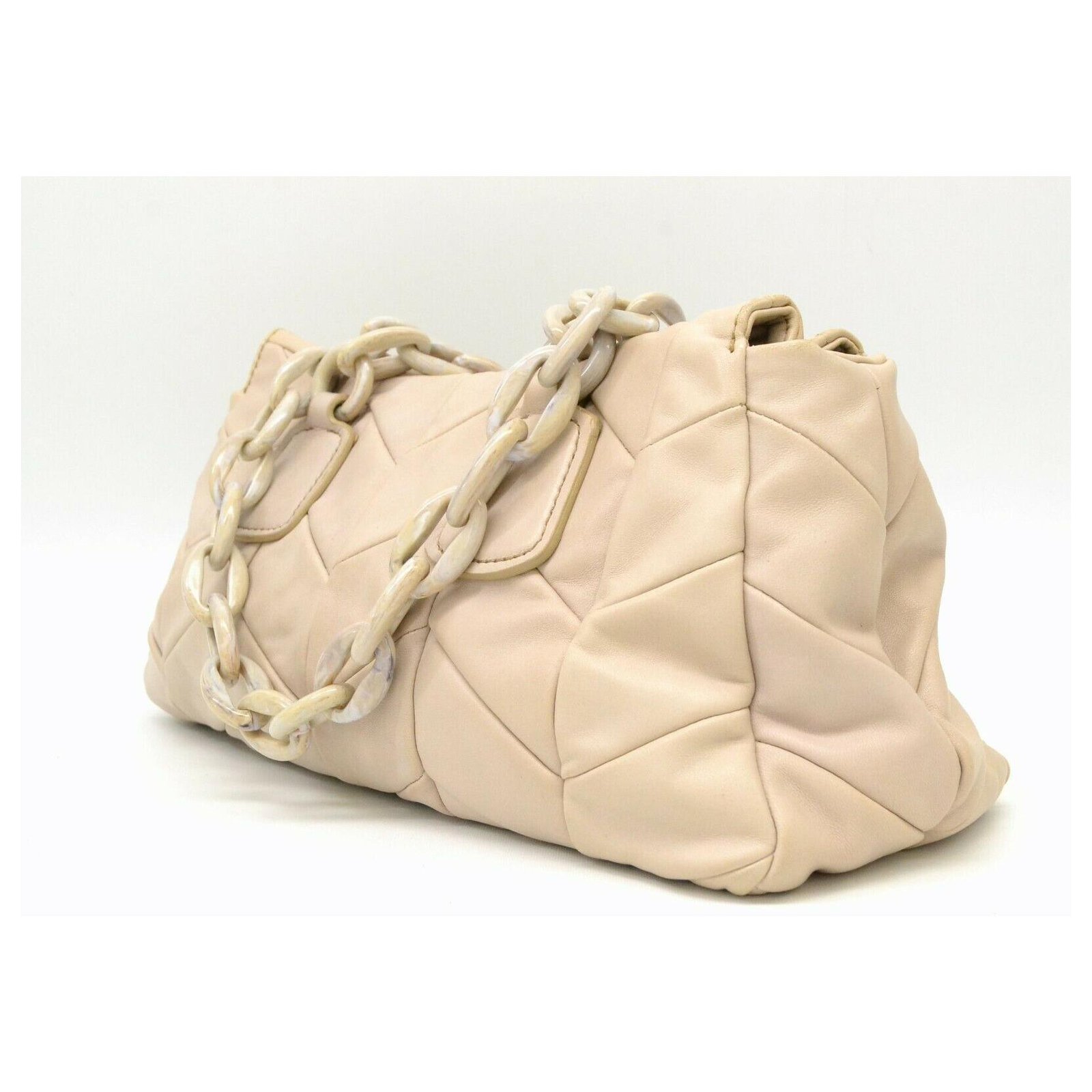 Miu Miu Tote bag Beige Leather ref.301817 - Joli Closet