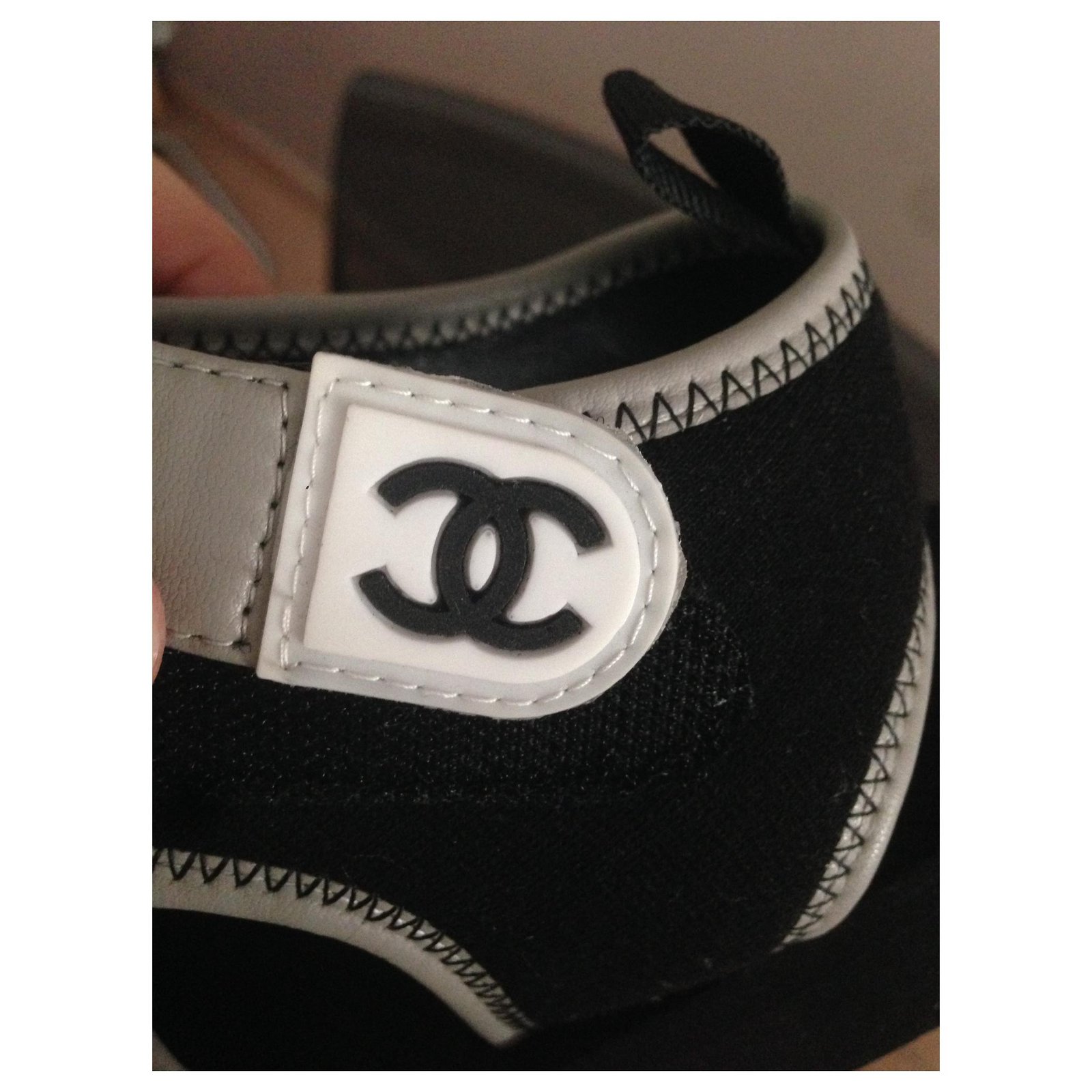 Chanel velcro sandals - Gem