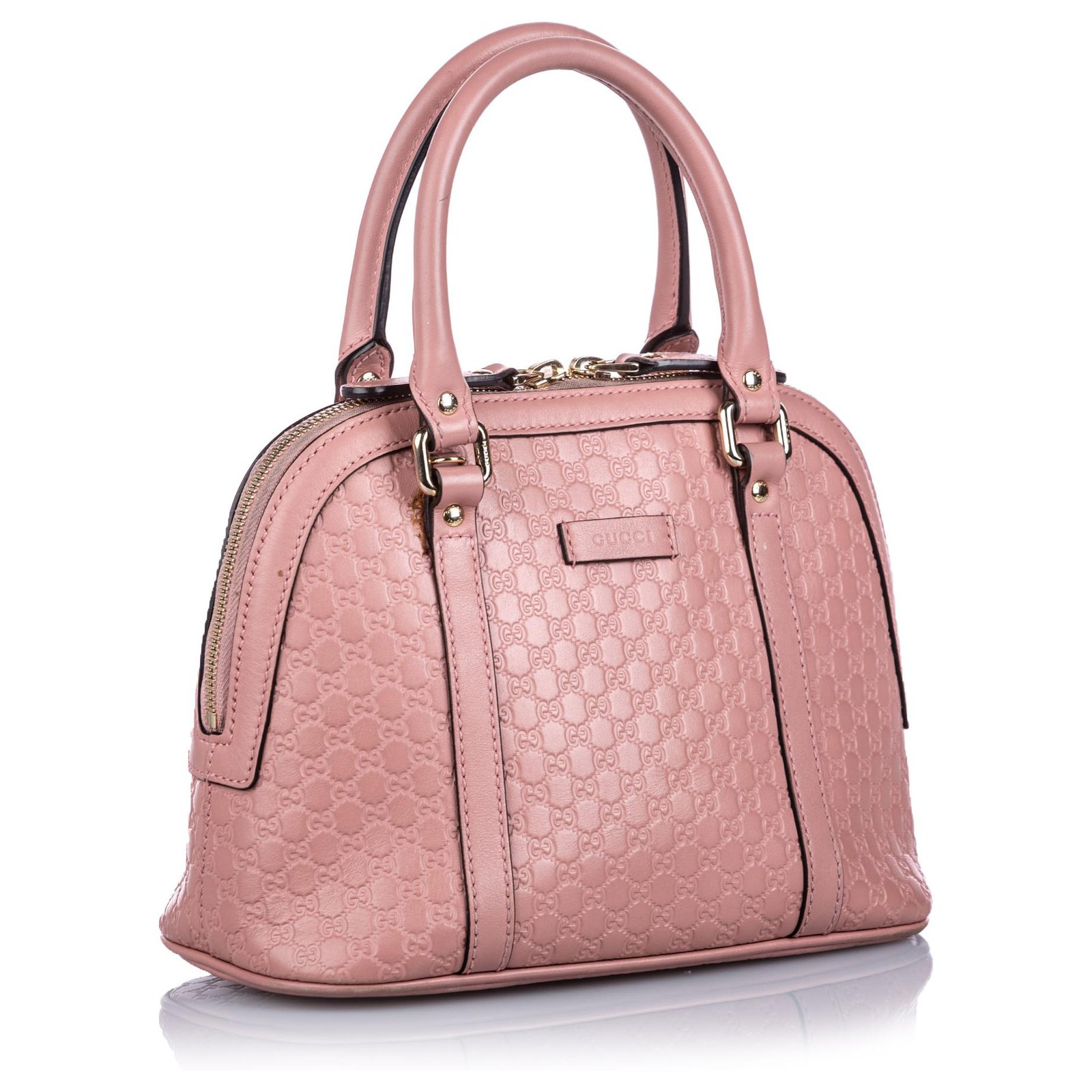 Gucci Pink Microguccissima Leather Mini Dome Bag Gucci