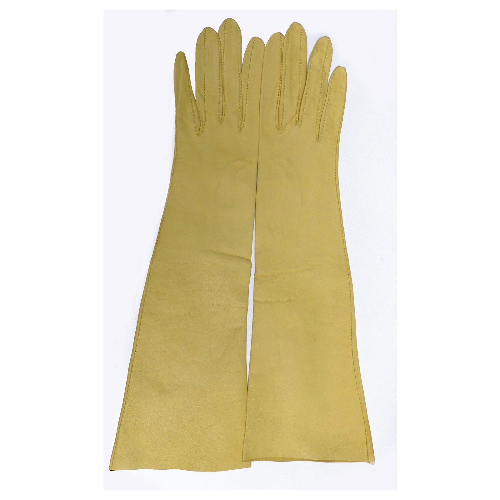 Pierre Balmain Gloves Yellow Lambskin ref.179775 - Joli Closet