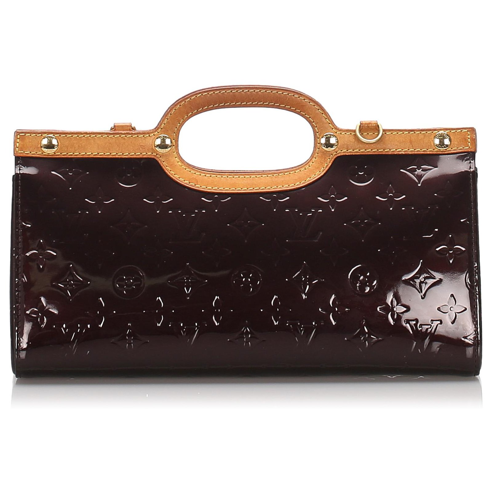 Louis Vuitton Violet Vernis Leather & Vachetta Leather Roxbury Drive