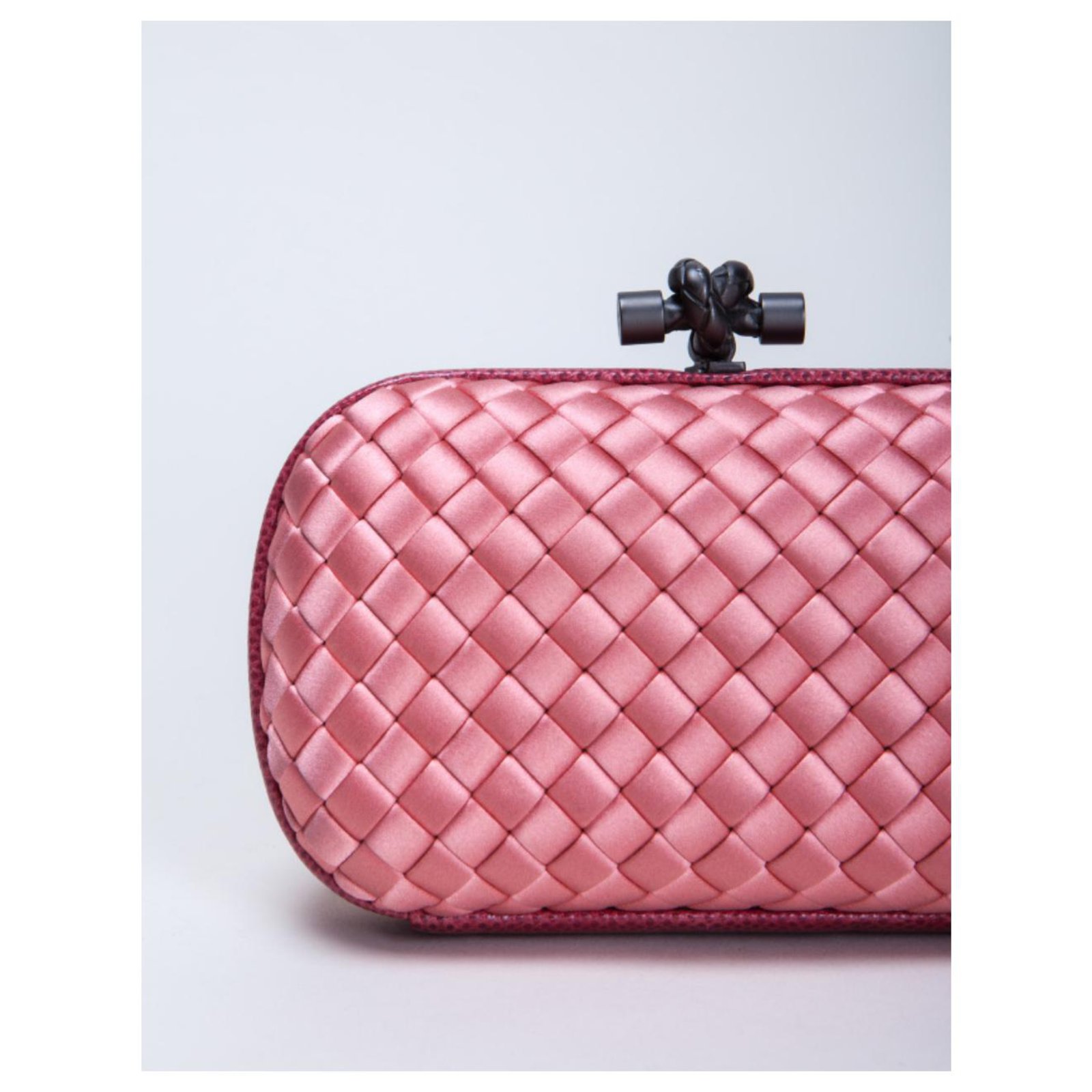 Bottega Veneta KNOT Pink Exotic leather Satin ref.62896 - Joli Closet
