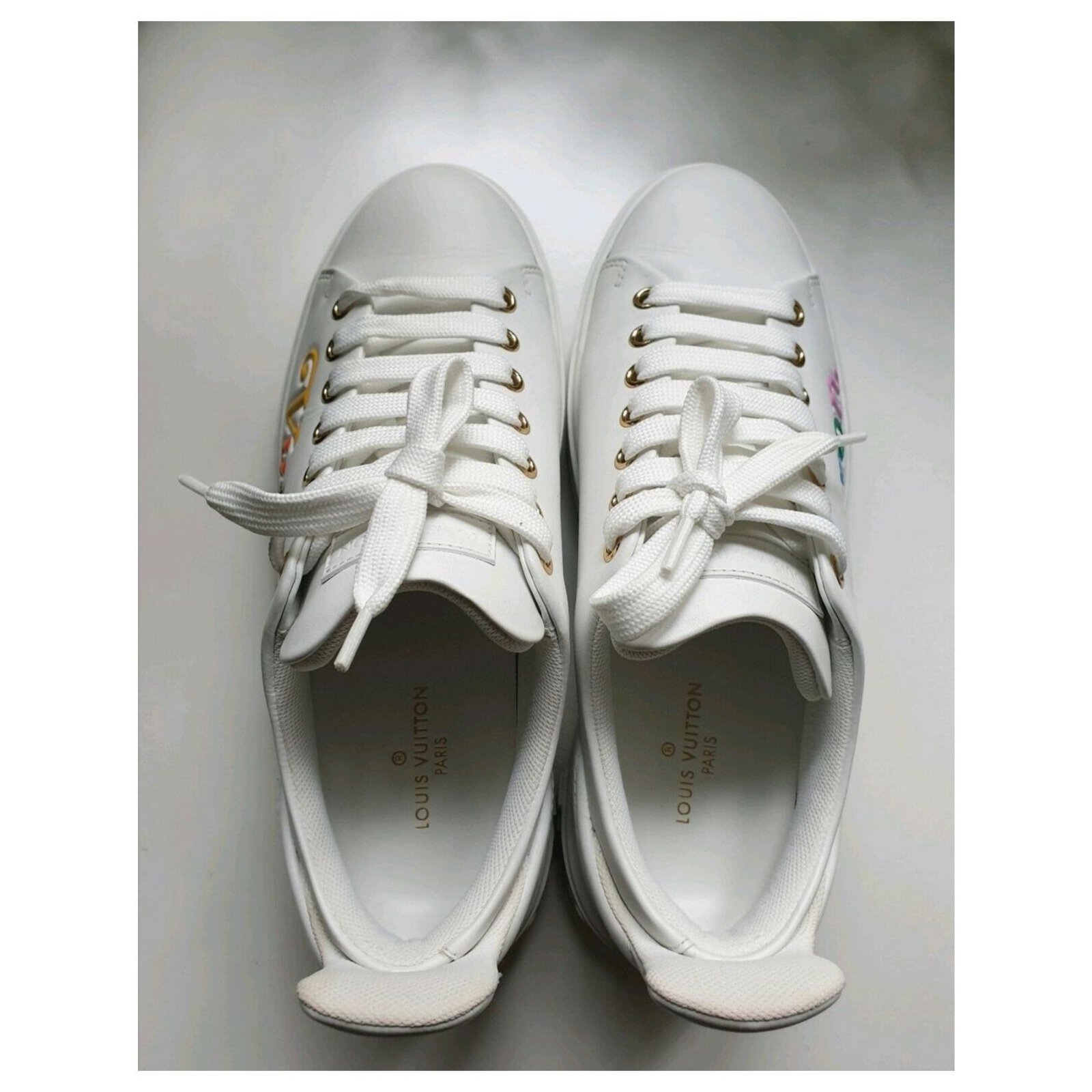 Louis Vuitton Time Out New Wave sneaker White Leather ref.179995