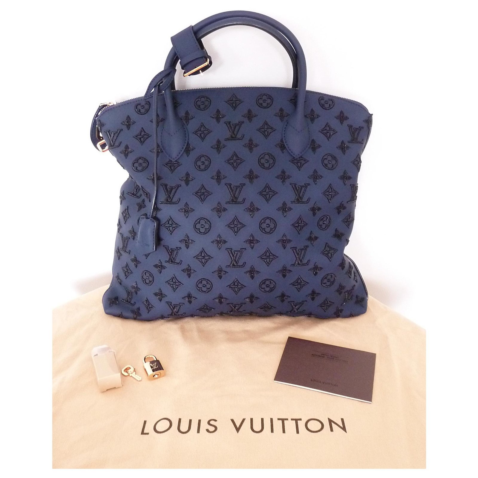 Louis Vuitton Limited Edition Blue Monogram Addiction Lockit