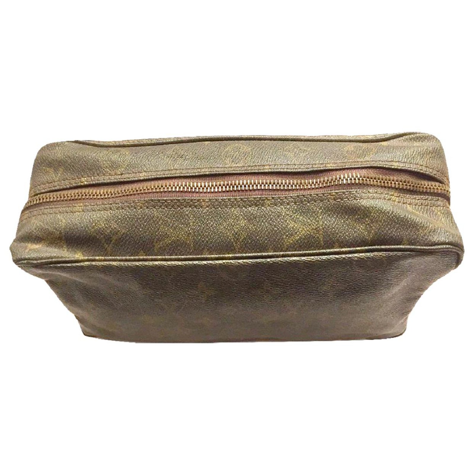 Louis Vuitton Toiletry bag 28 cm Brown Cloth ref.137659 - Joli Closet
