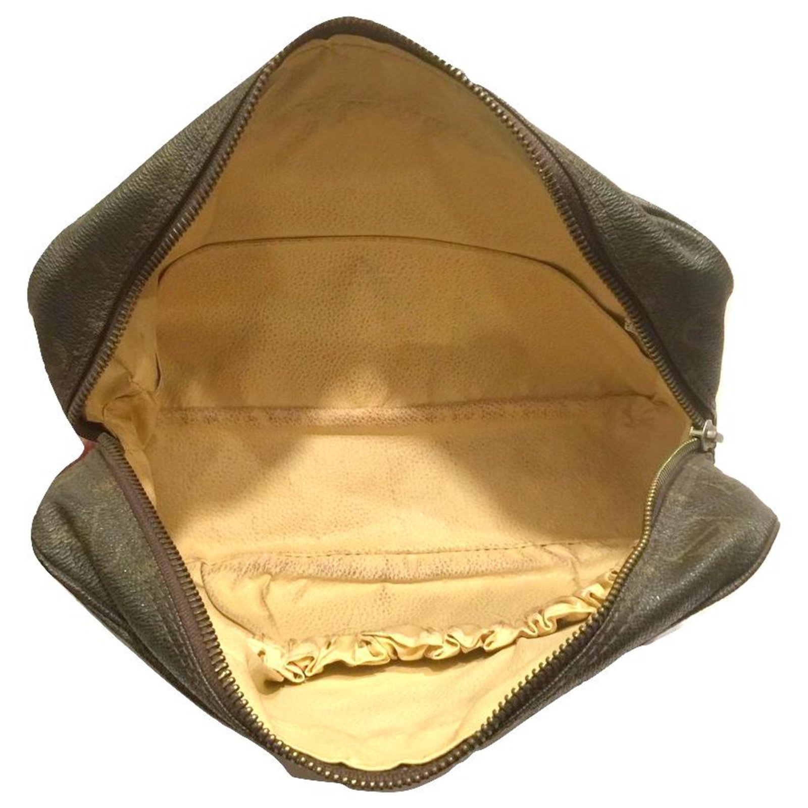 LOUIS VUITTON vintage toiletry bag 27 cm Brown Synthetic ref.180467 - Joli  Closet