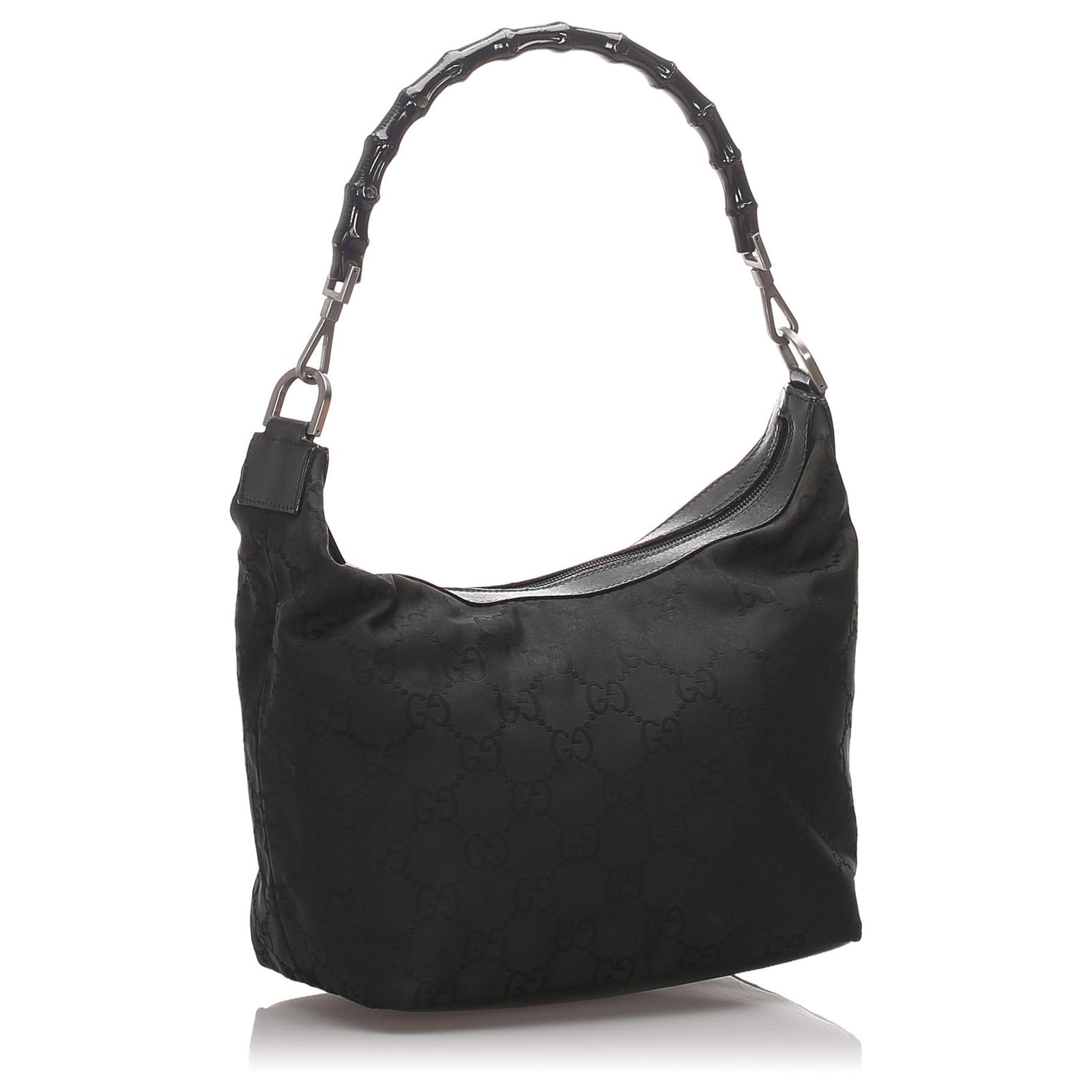 black canvas gucci bag