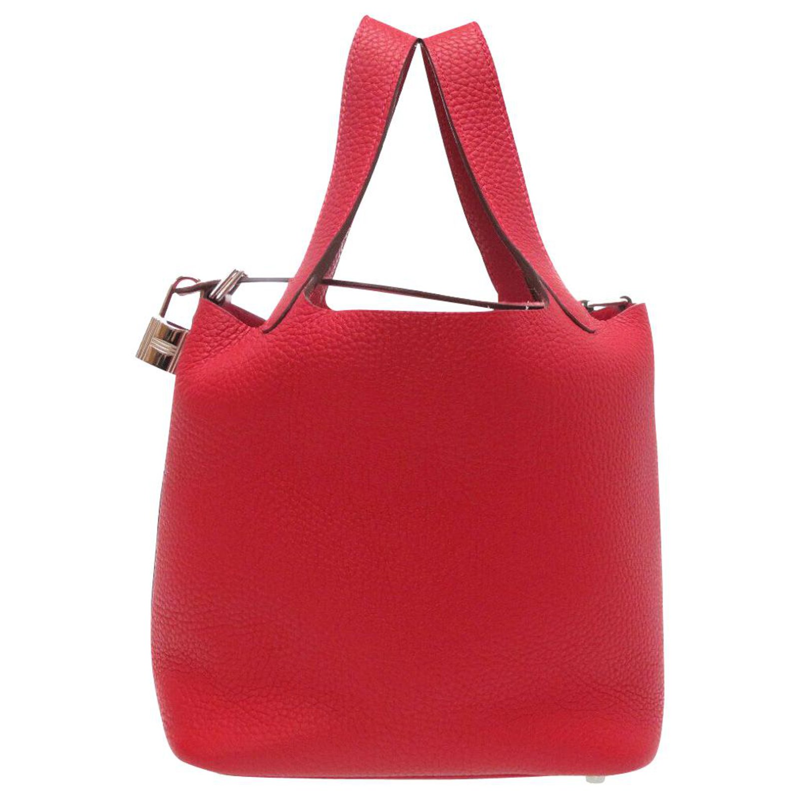 Hermès Picotin Lock PM Red Leather ref.180734 - Joli Closet