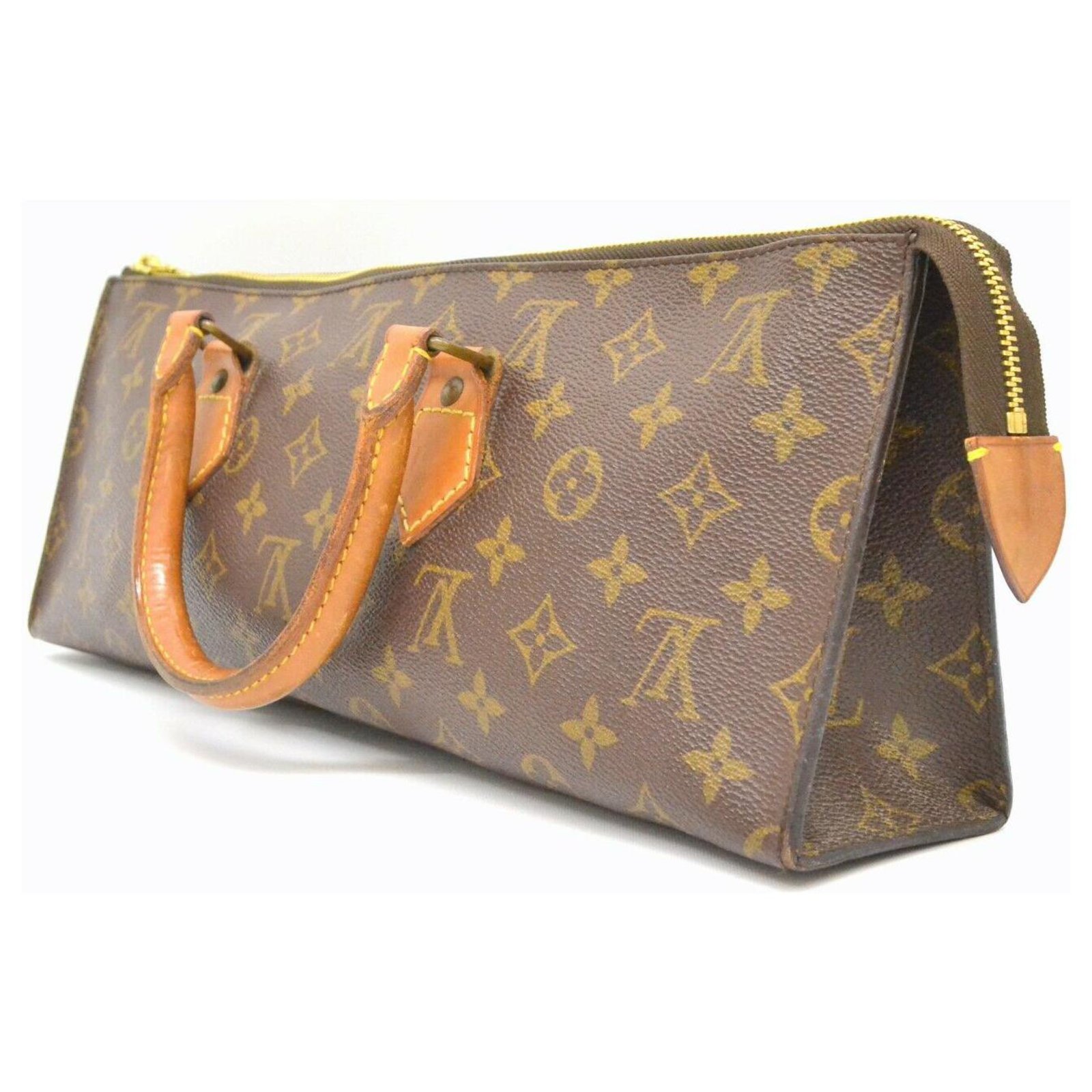 Louis Vuitton Sac Triangle Brown Cloth ref.180814 - Joli Closet