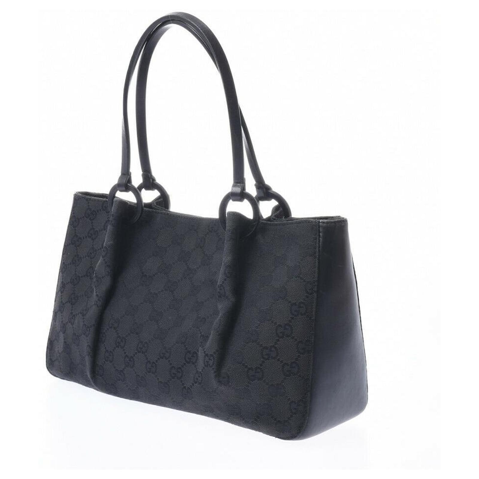 Gucci Vintage Shoulder Bag Black Leather ref.181277 Joli Closet