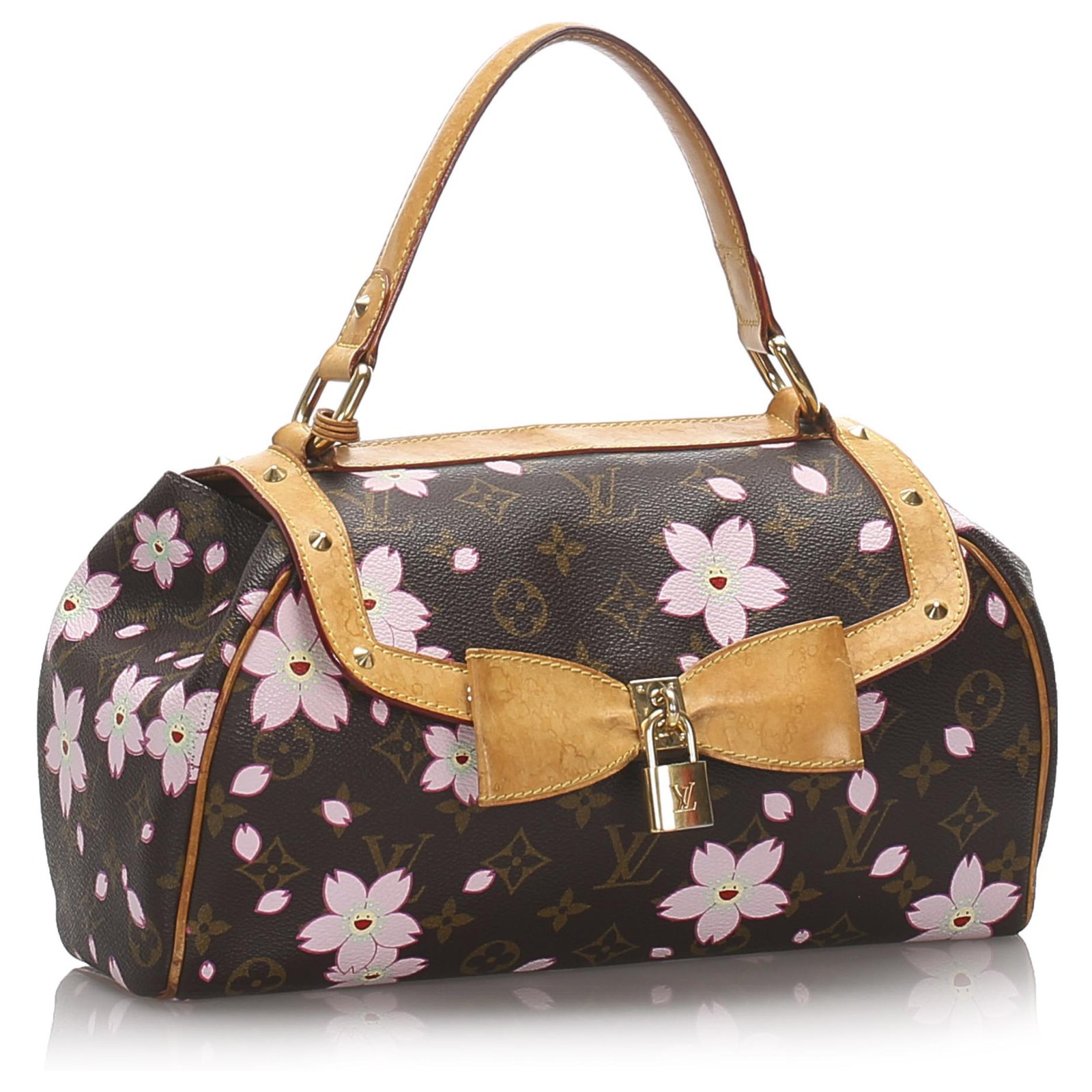 Louis Vuitton Monogram Cherry Blossom Sac Retro Bag Brown