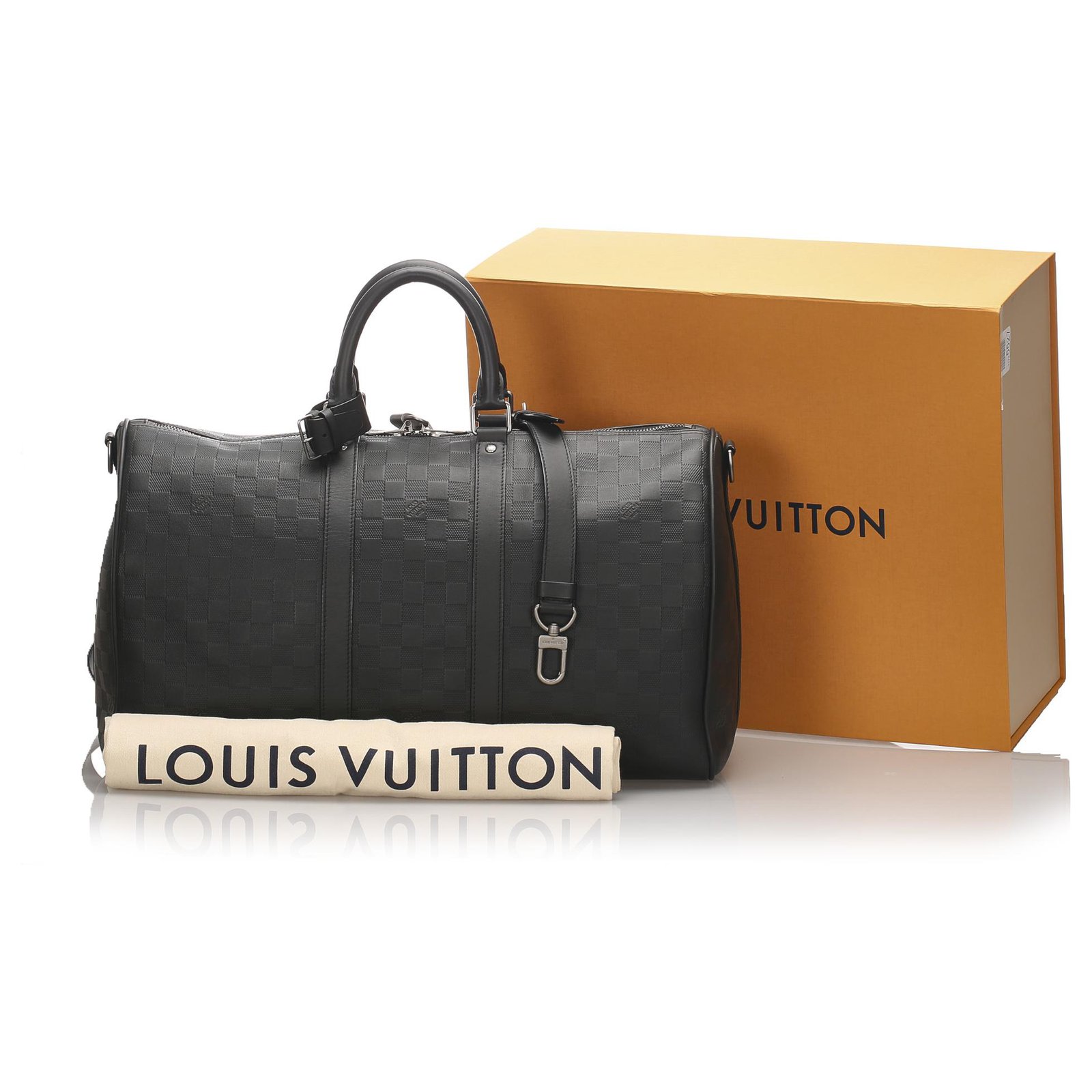 Louis Vuitton Keepall Bandouliere Bag Damier Infini Leather 45 at 1stDibs   keepall damier infini, louis vuitton damier infini keepall, louis vuitton  keepall yellow