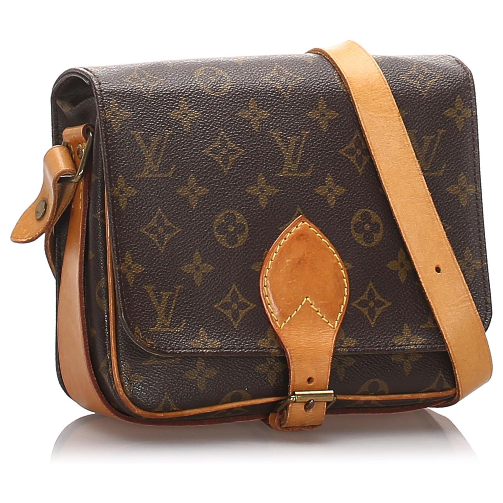 Brown Louis Vuitton Monogram Cartouchiere MM CrossFW20 Bag, Louis Vuitton  Manufactures book