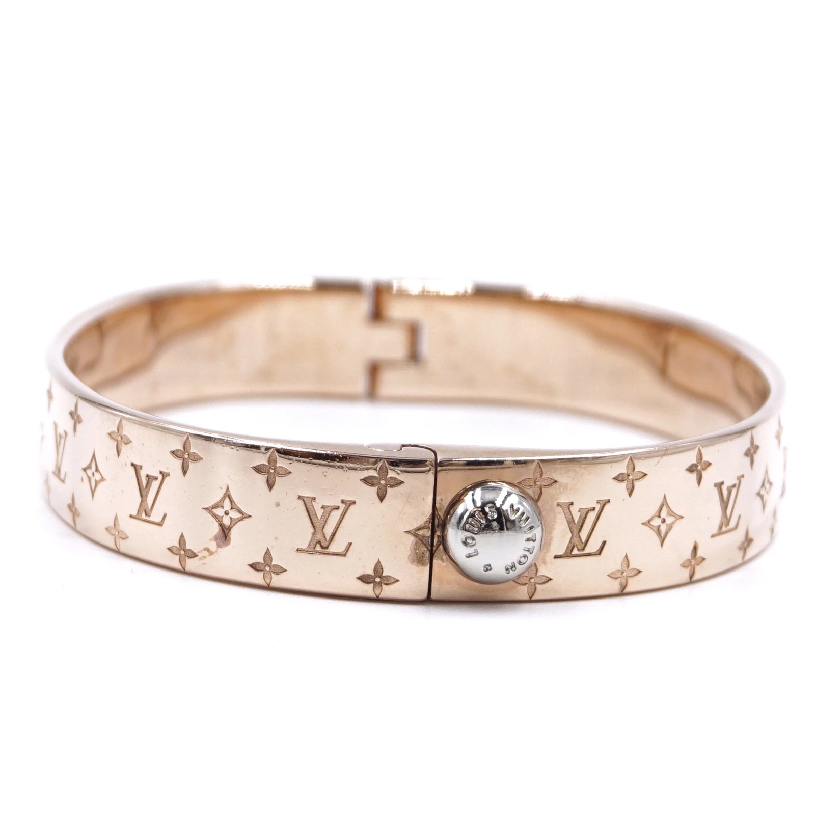 Louis Vuitton Empreinte 18k Rose Gold Adjustable Lace Bracelet