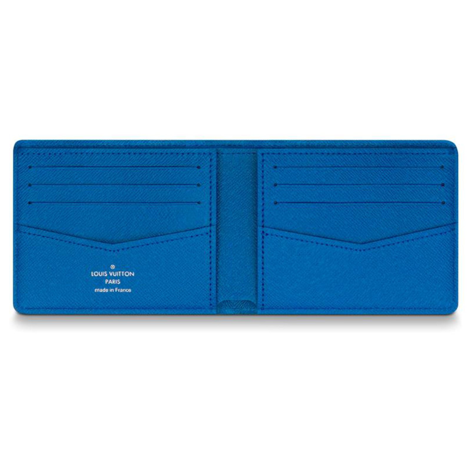 Louis Vuitton Sold Out Denim Blue Multiple Wallet Slender Leather Cloth  ref.591299 - Joli Closet
