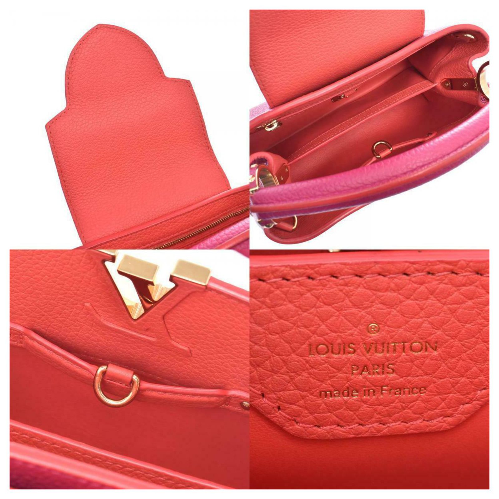 Louis Vuitton Capucines Pink Leather ref.181881 - Joli Closet