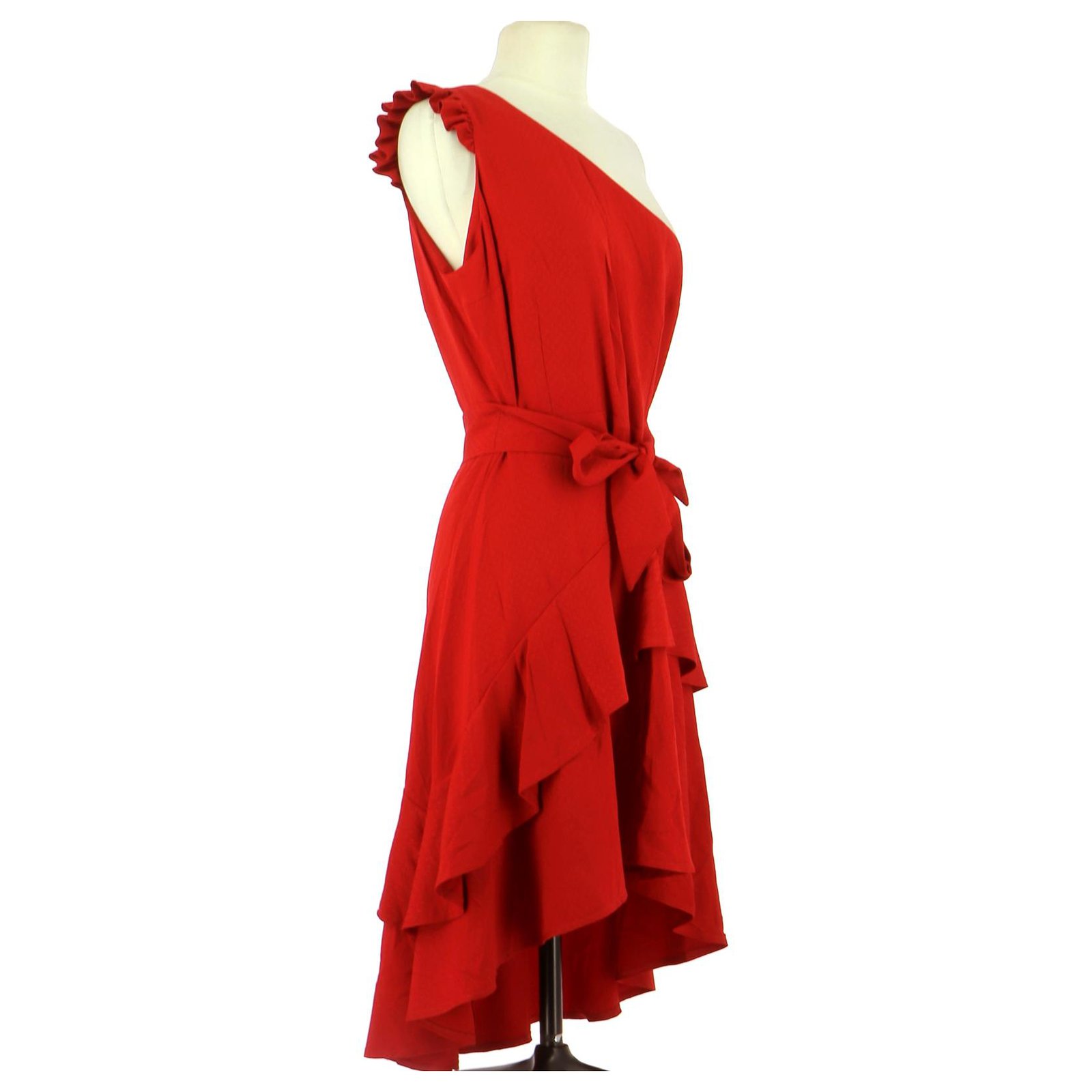 Les Petites robe Red Viscose ref.182118 - Joli Closet