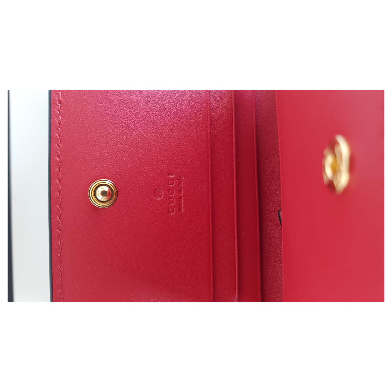 Gucci Bear&Bosco wallet, in supreme GG Red Leather ref.182151 - Joli Closet